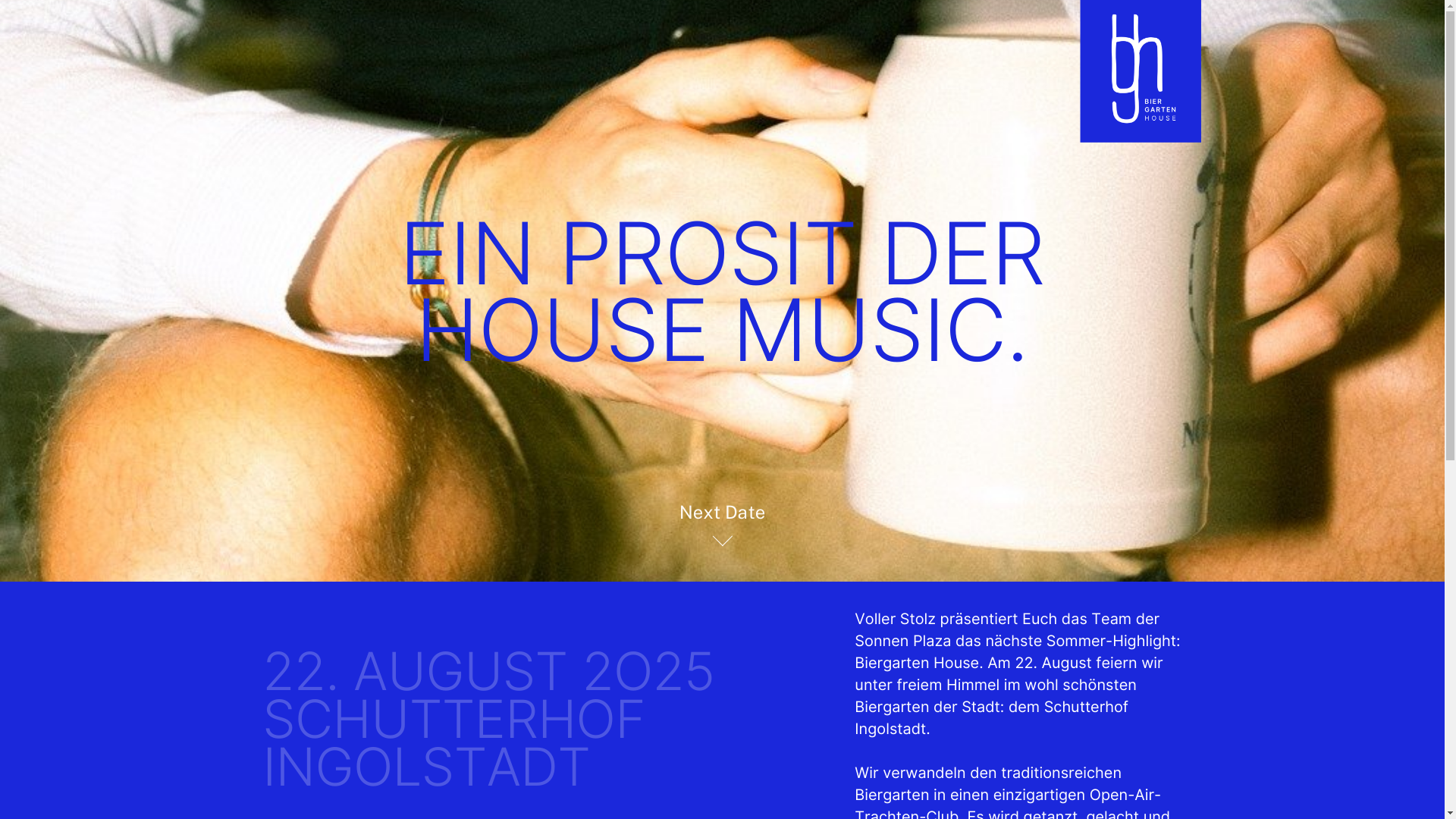 website screenshot of https://biergartenhouse.de/