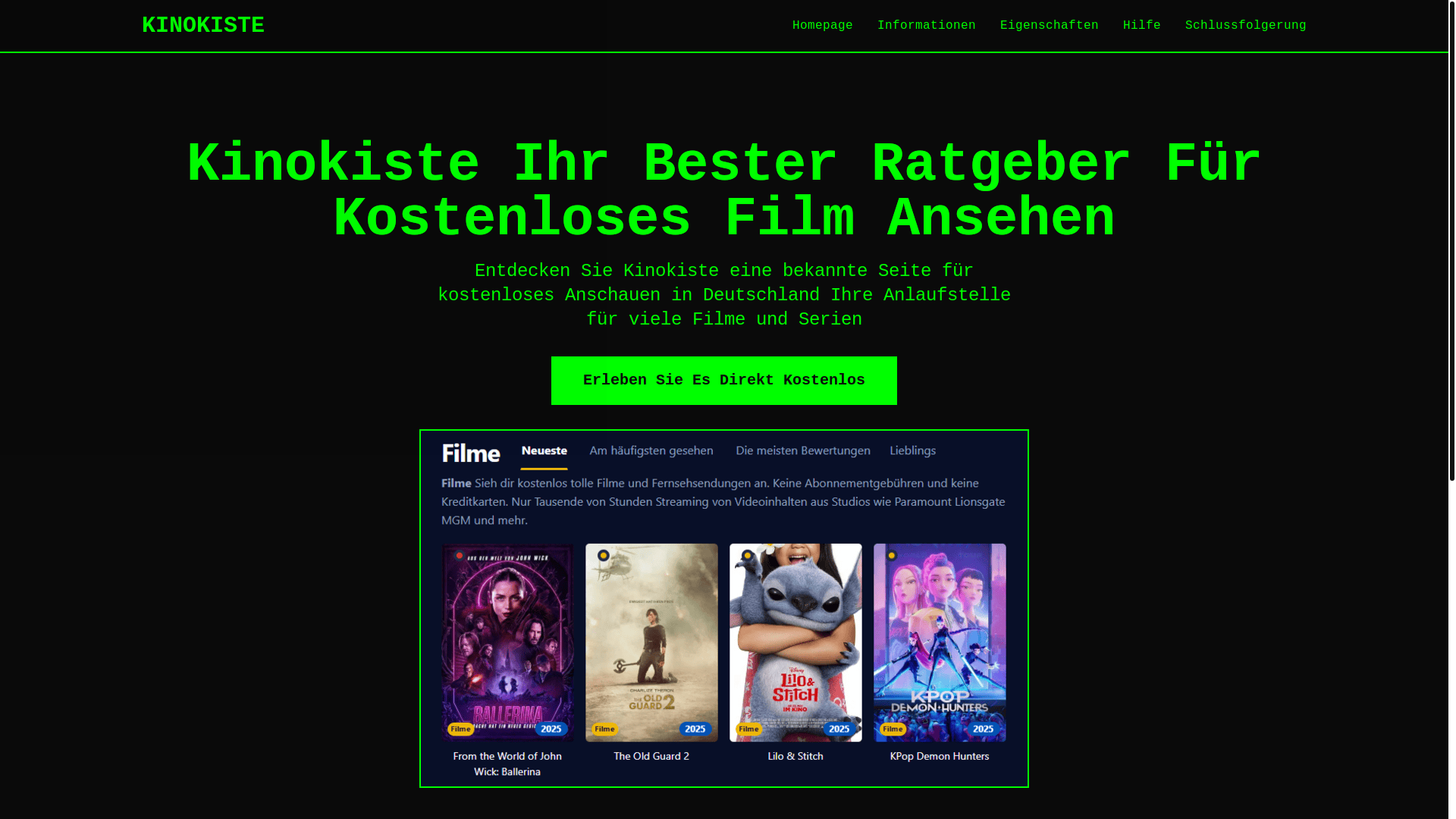 website screenshot of https://kinokiste-42n8.pages.dev/