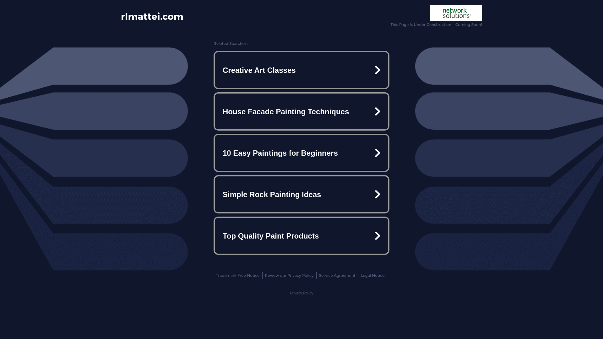 website screenshot of https://rlmattei.com/
