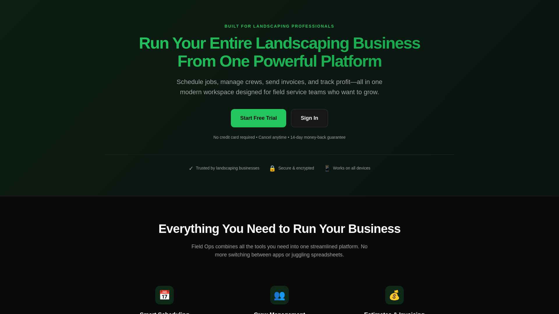 website screenshot of https://profieldops.com/