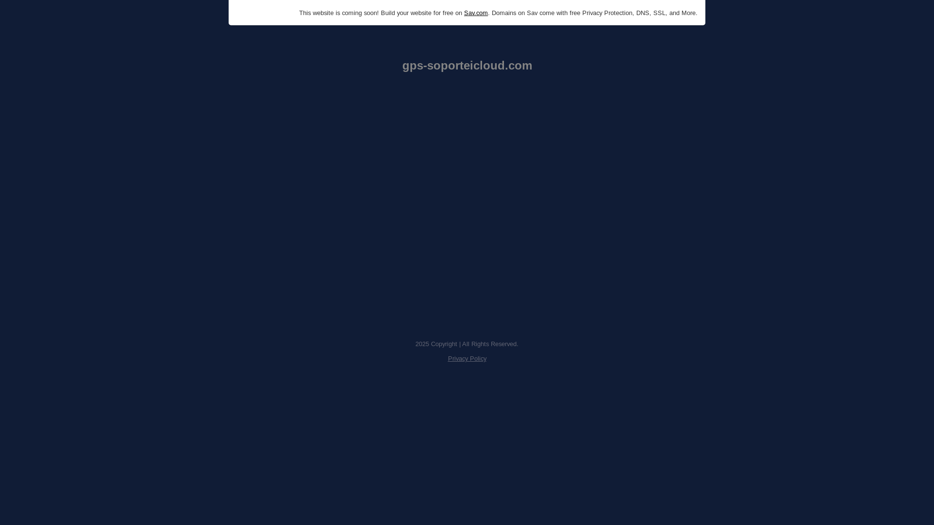 website screenshot of https://gps-soporteicloud.com/