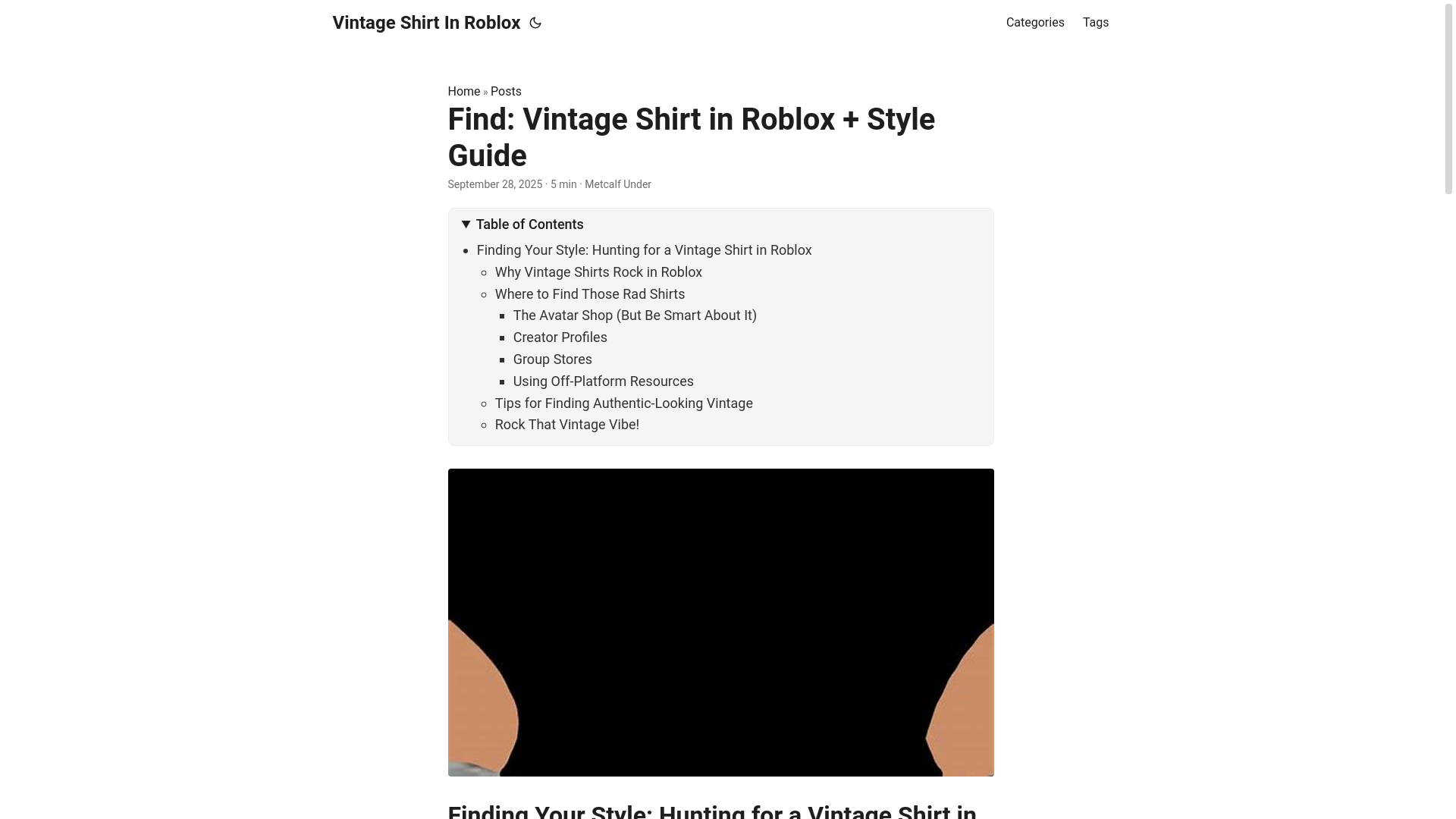 website screenshot of https://vintage-shirt-in-roblox.pages.dev/