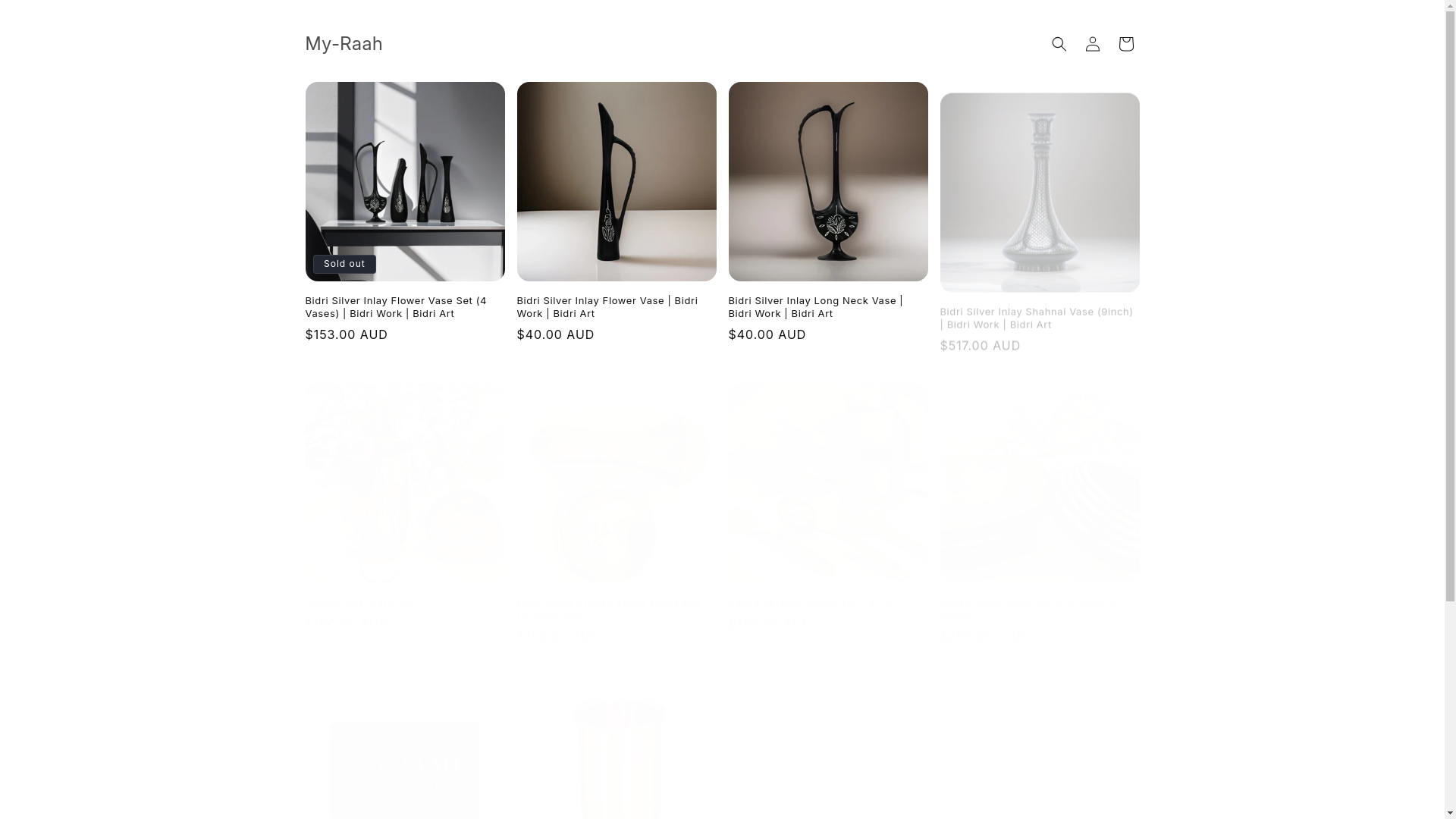 website screenshot of https://my-raah.com.au/