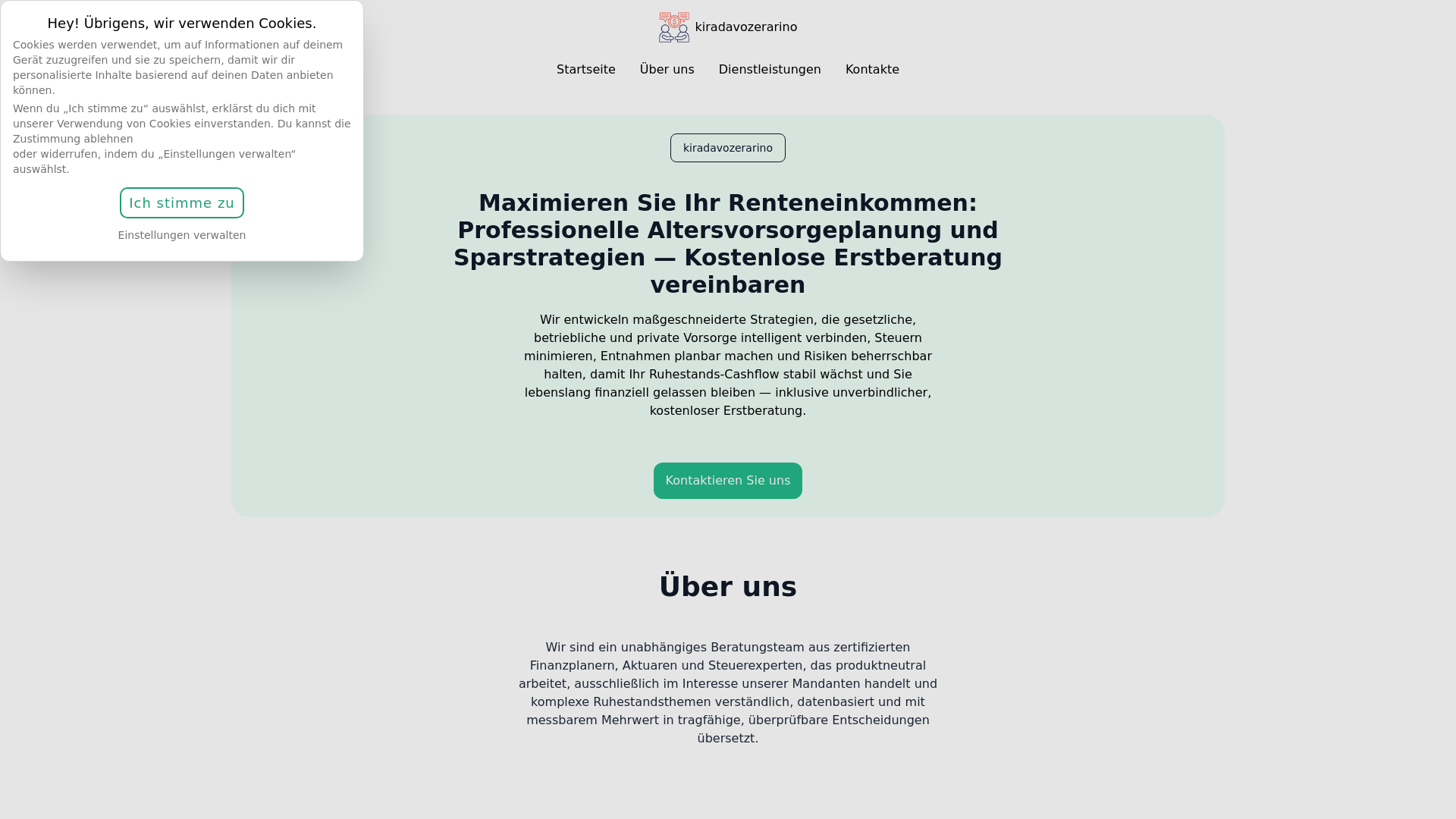 website screenshot of https://kiradavozerarino.click/
