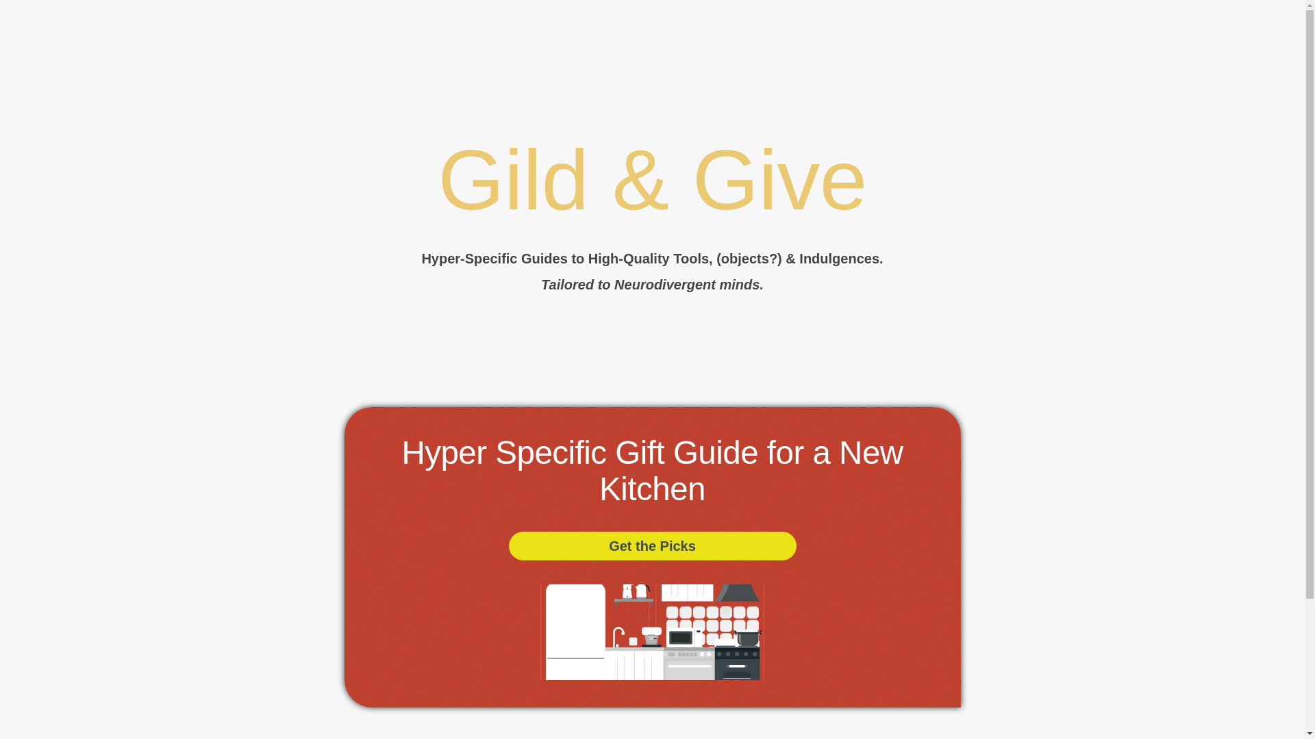 website screenshot of https://gildandgive.com/