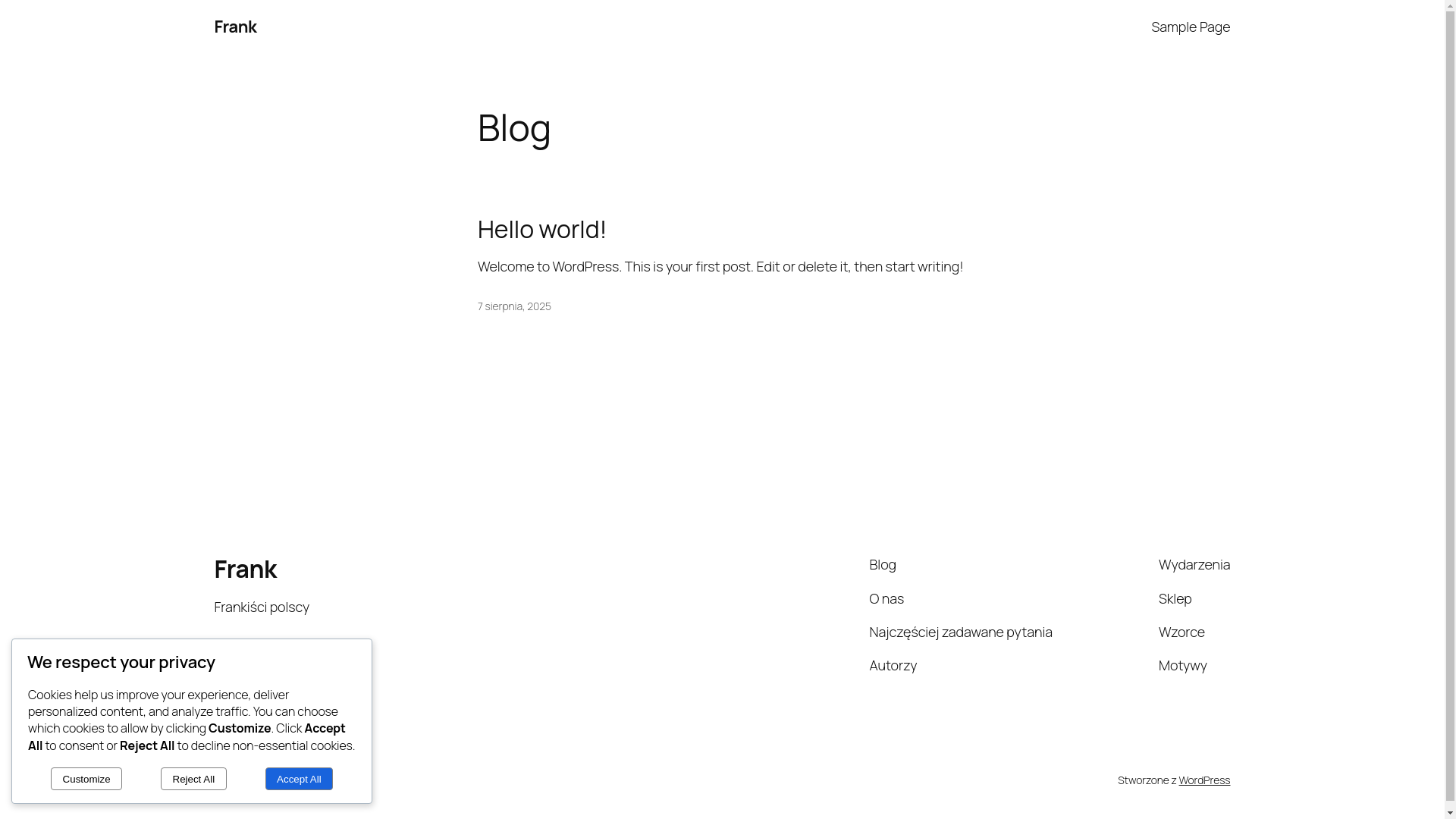 website screenshot of https://koszernakorona.pl/
