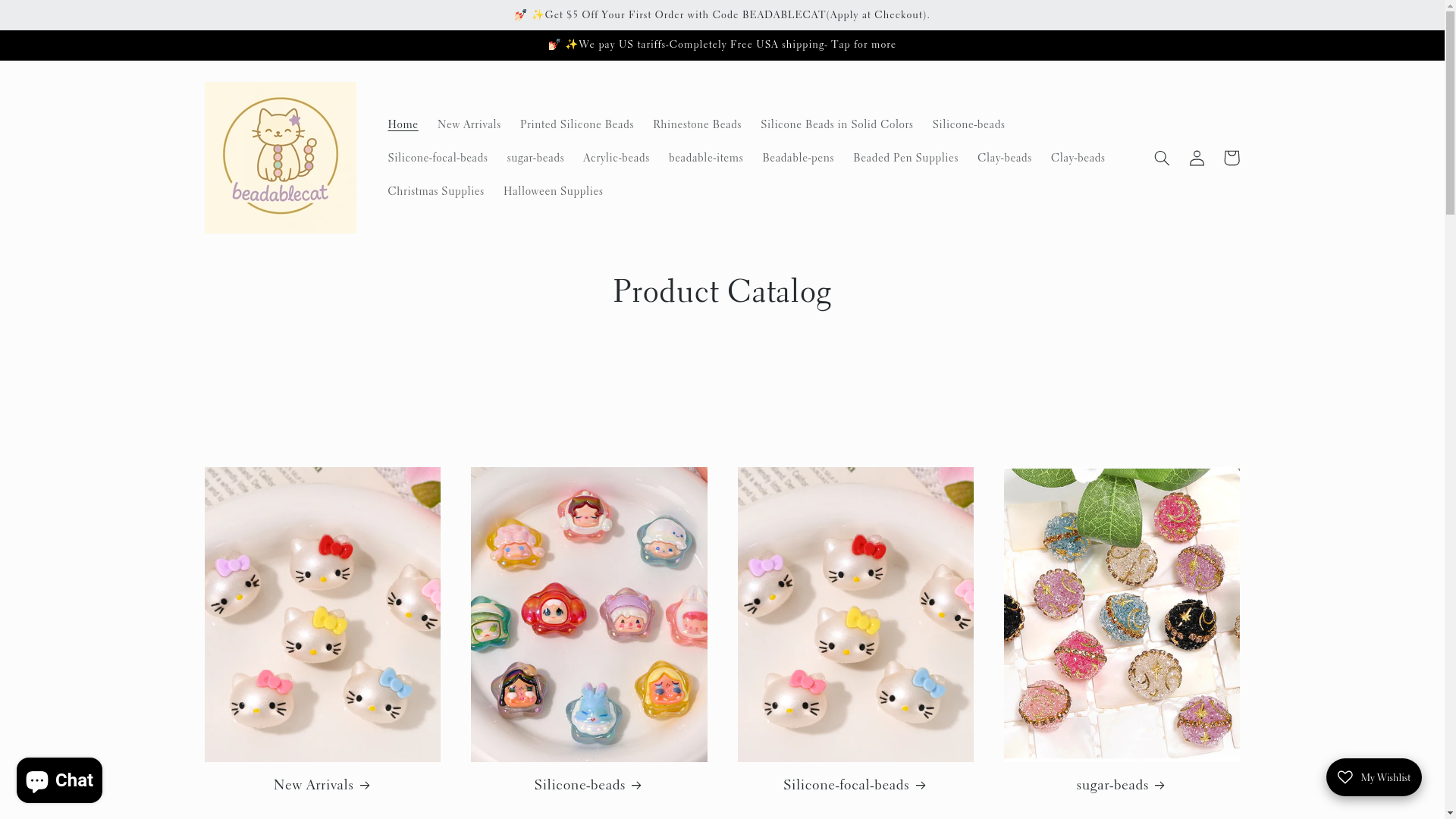 website screenshot of https://beadablecat.com/