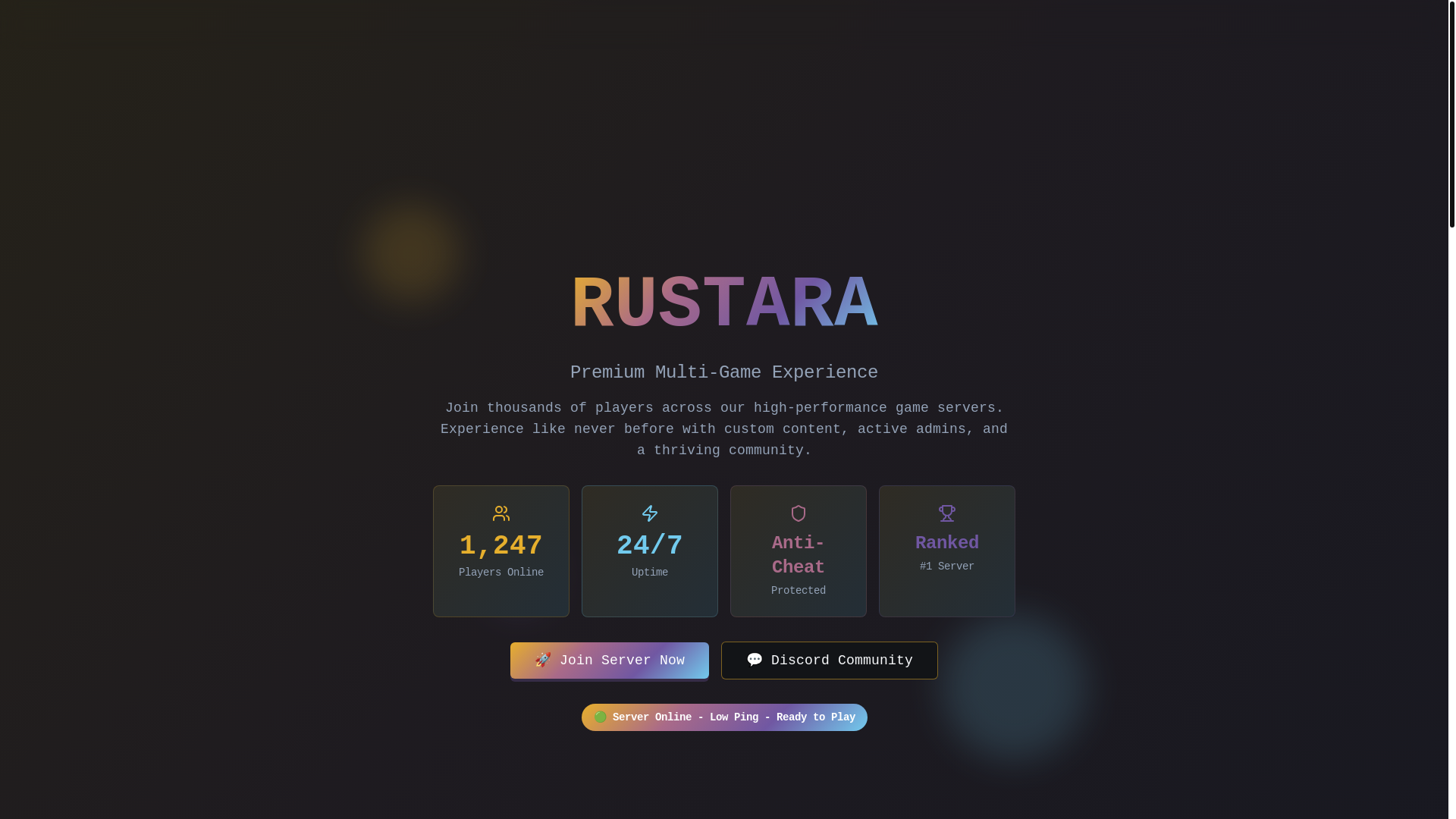 website screenshot of https://rustara-vibrant-visions-web.pages.dev/