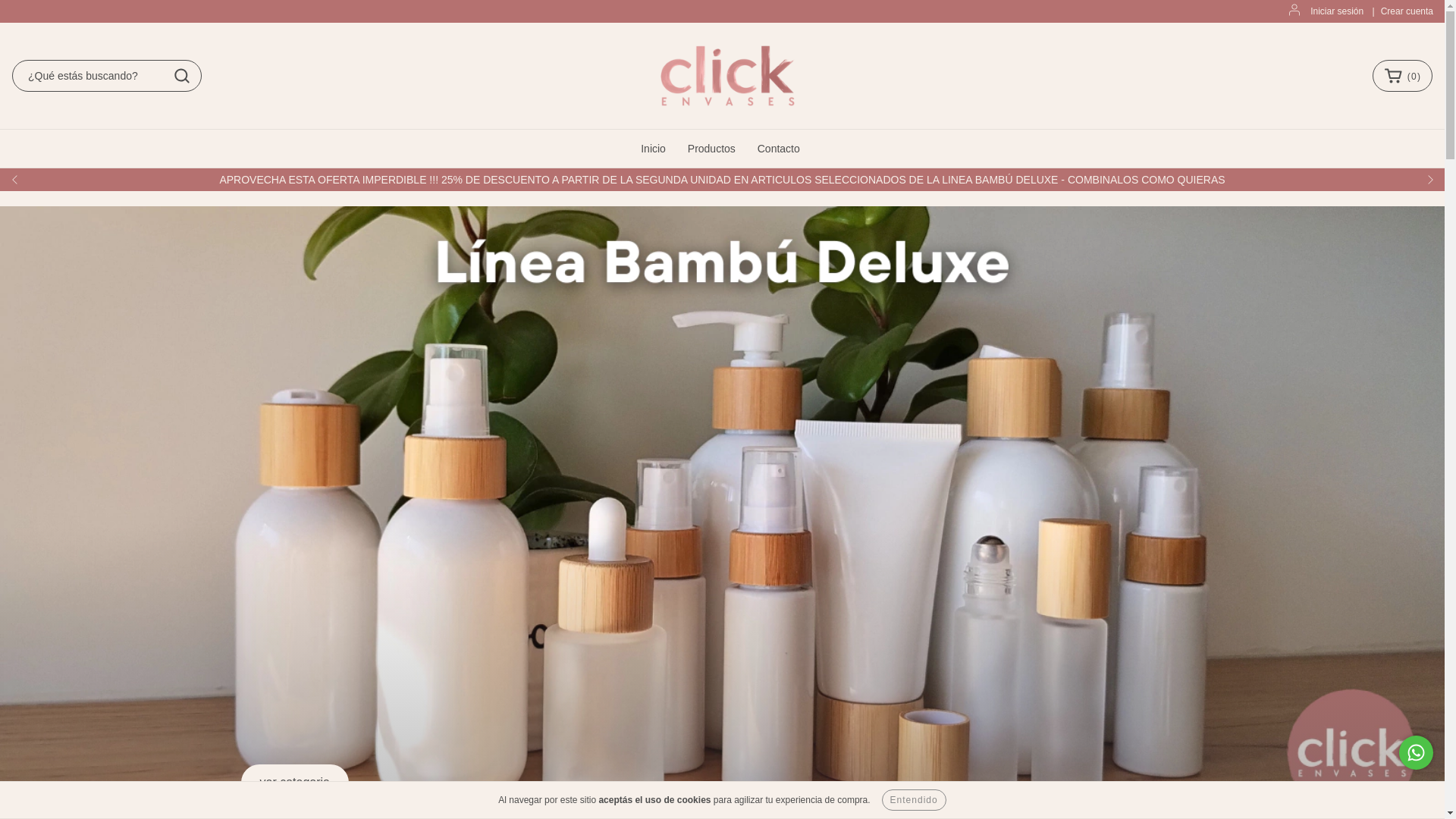 website screenshot of https://clickenvases.com.ar/