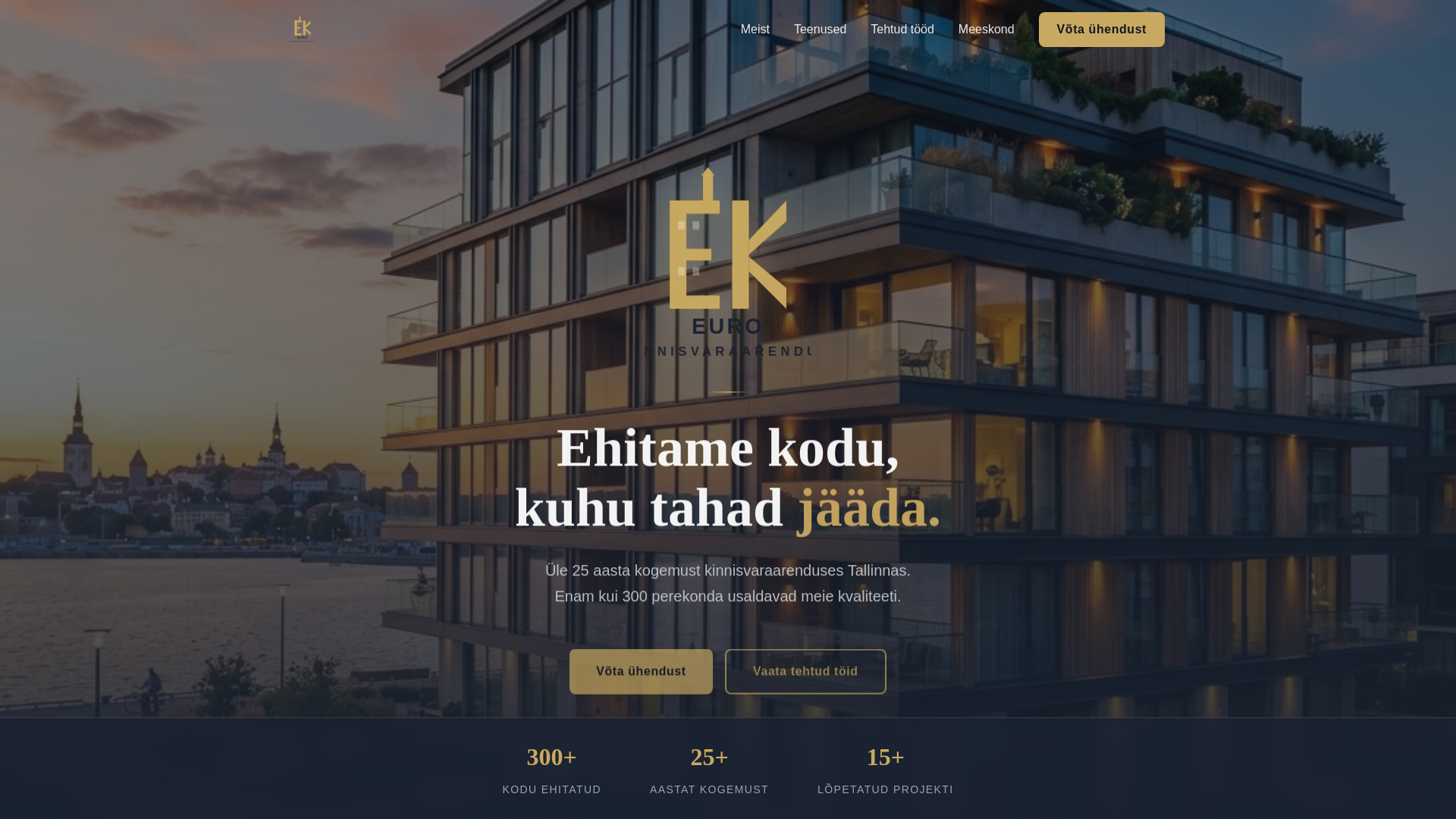 website screenshot of https://eurokinnisvara-b.pages.dev/
