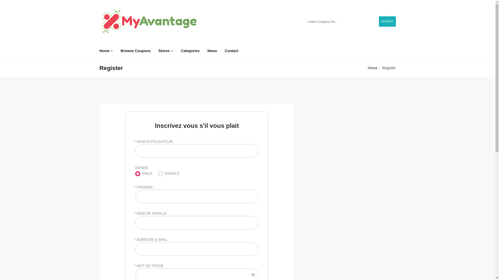 website screenshot of https://myavantage.fr/