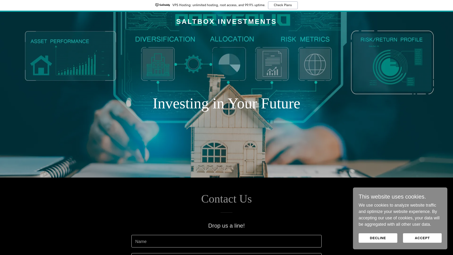 website screenshot of https://saltboxinvestments.co.uk/
