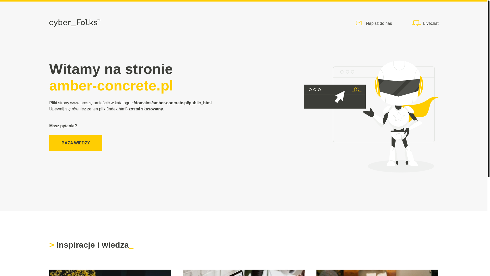 website screenshot of https://amber-concrete.pl/