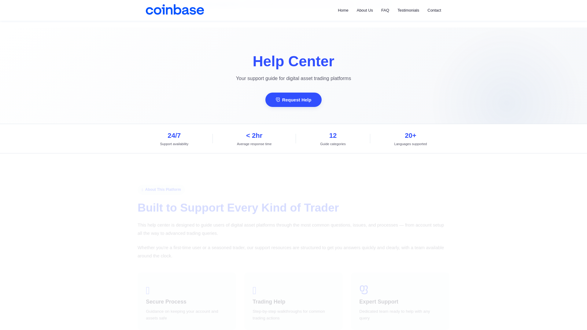 website screenshot of https://supportcentre.online/