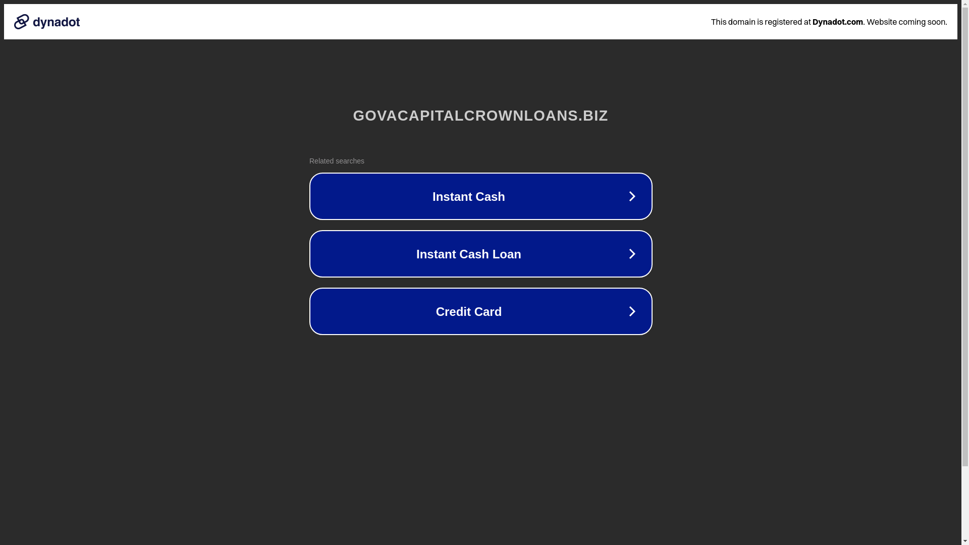 website screenshot of https://govacapitalcrownloans.biz/