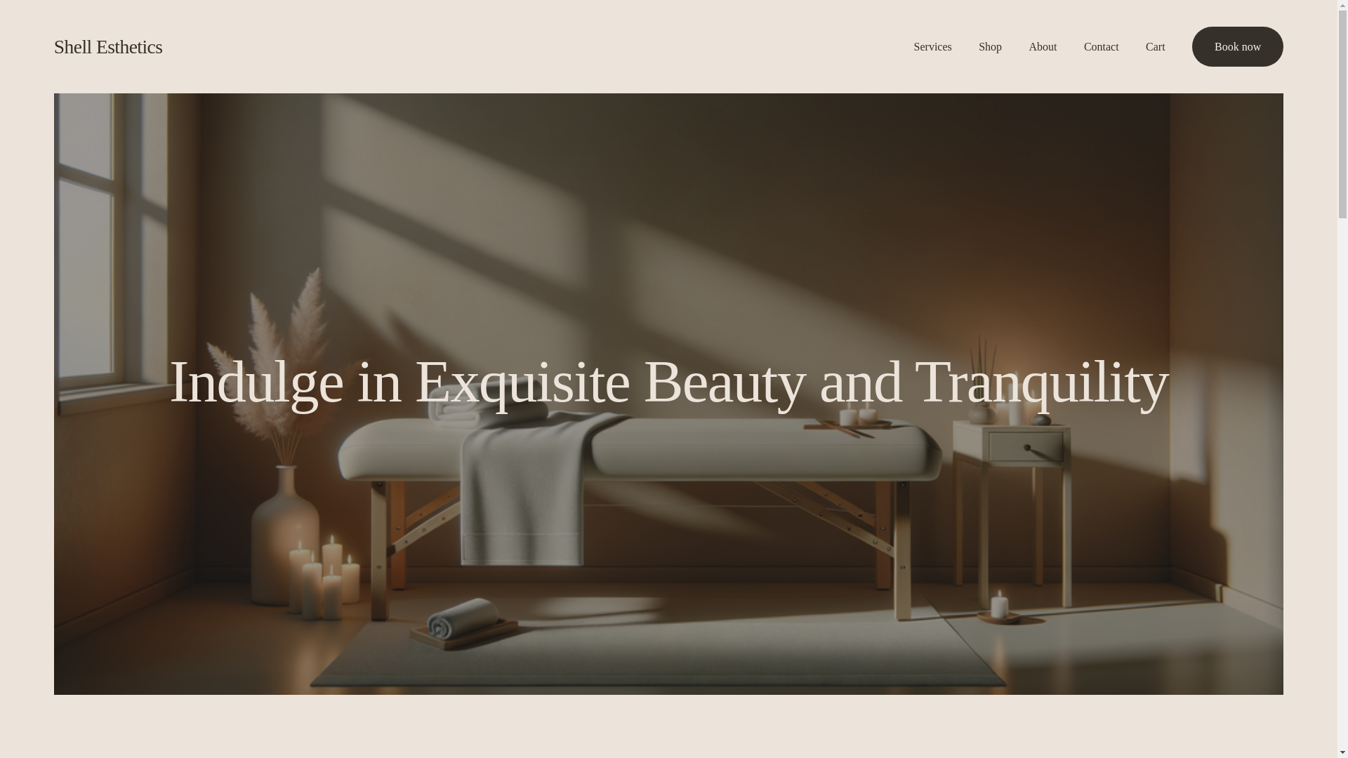 website screenshot of https://shellesthetics.com/