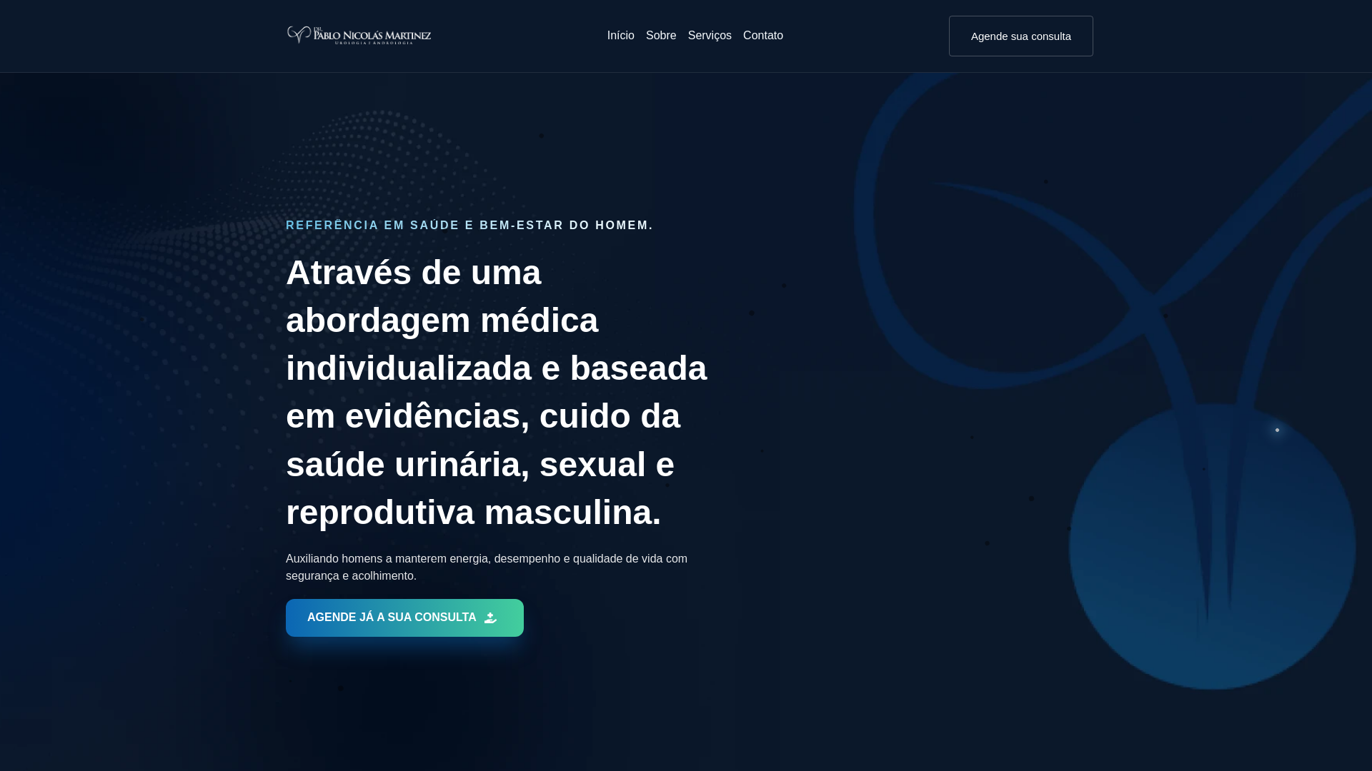 website screenshot of https://drpablonicolas.com.br/