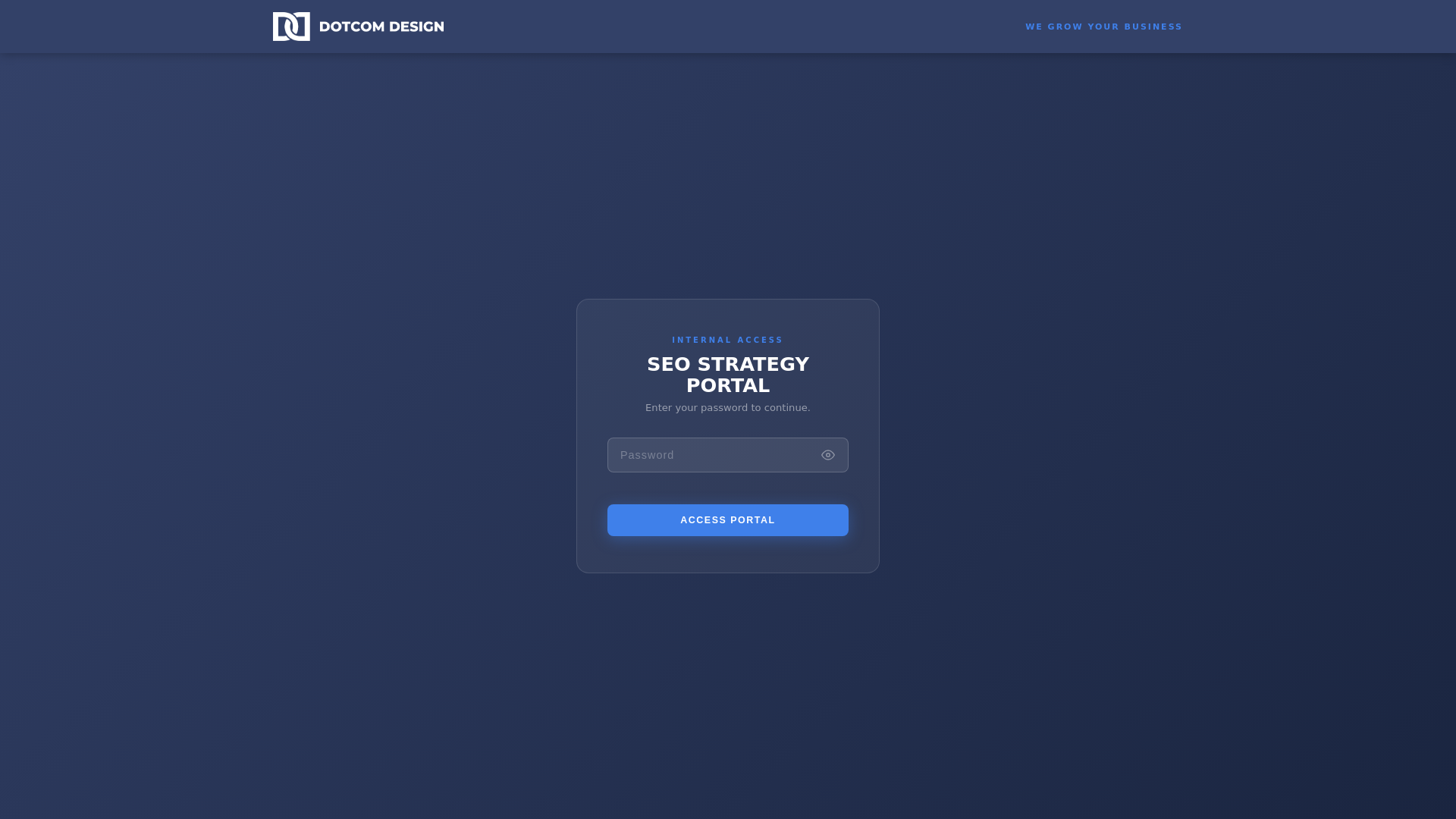 website screenshot of https://seo-strategy-portal.pages.dev/