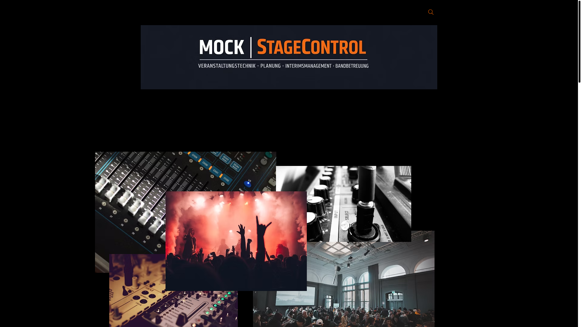 website screenshot of https://mockstagecontrol.com/