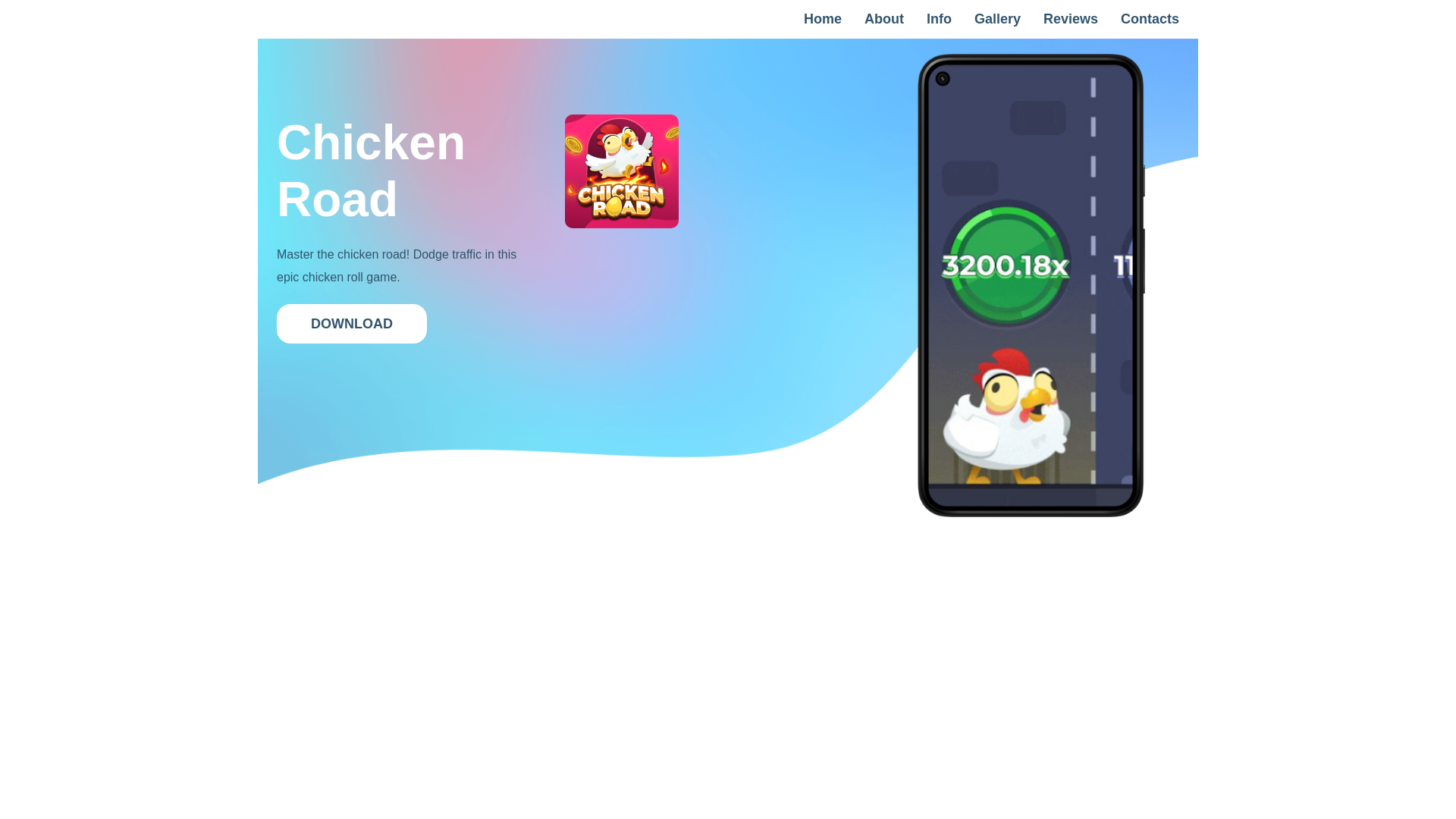 website screenshot of https://chickroad2it.website/