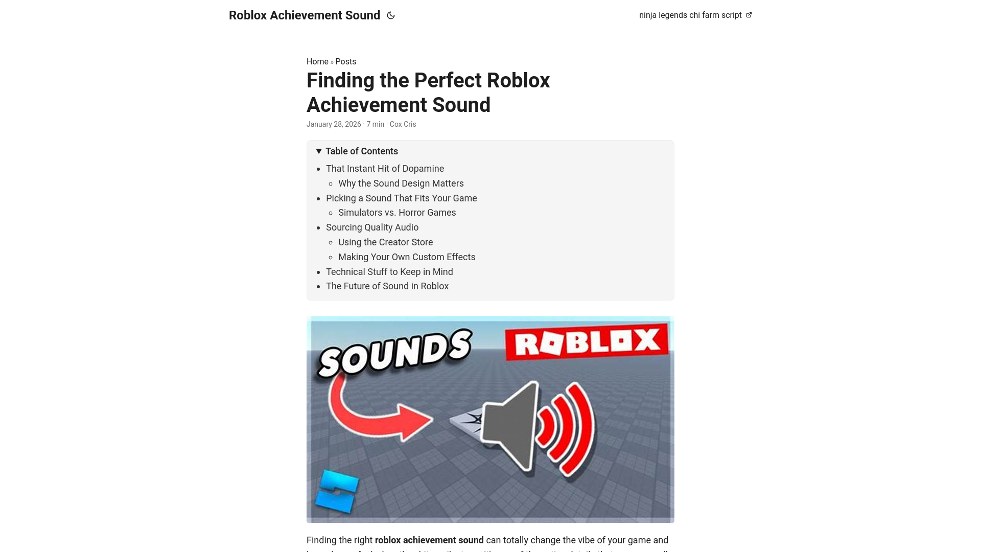 website screenshot of https://roblox-achievement-sound.pages.dev/