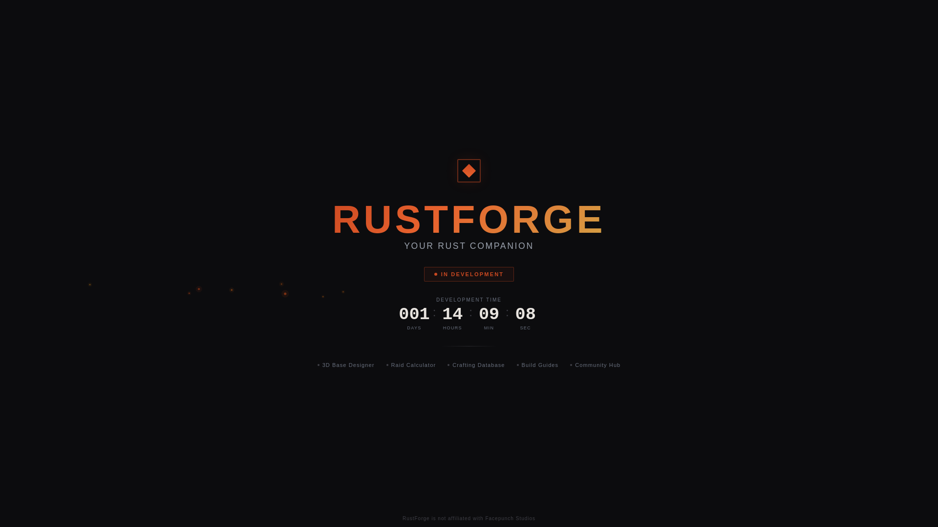 website screenshot of https://rustforge.pages.dev/