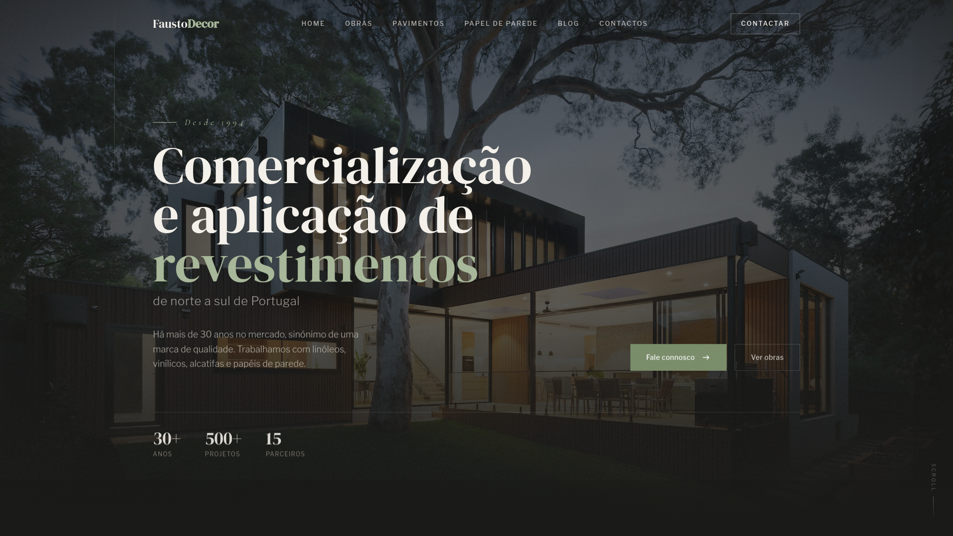 website screenshot of https://faustodecor-landing.pages.dev/