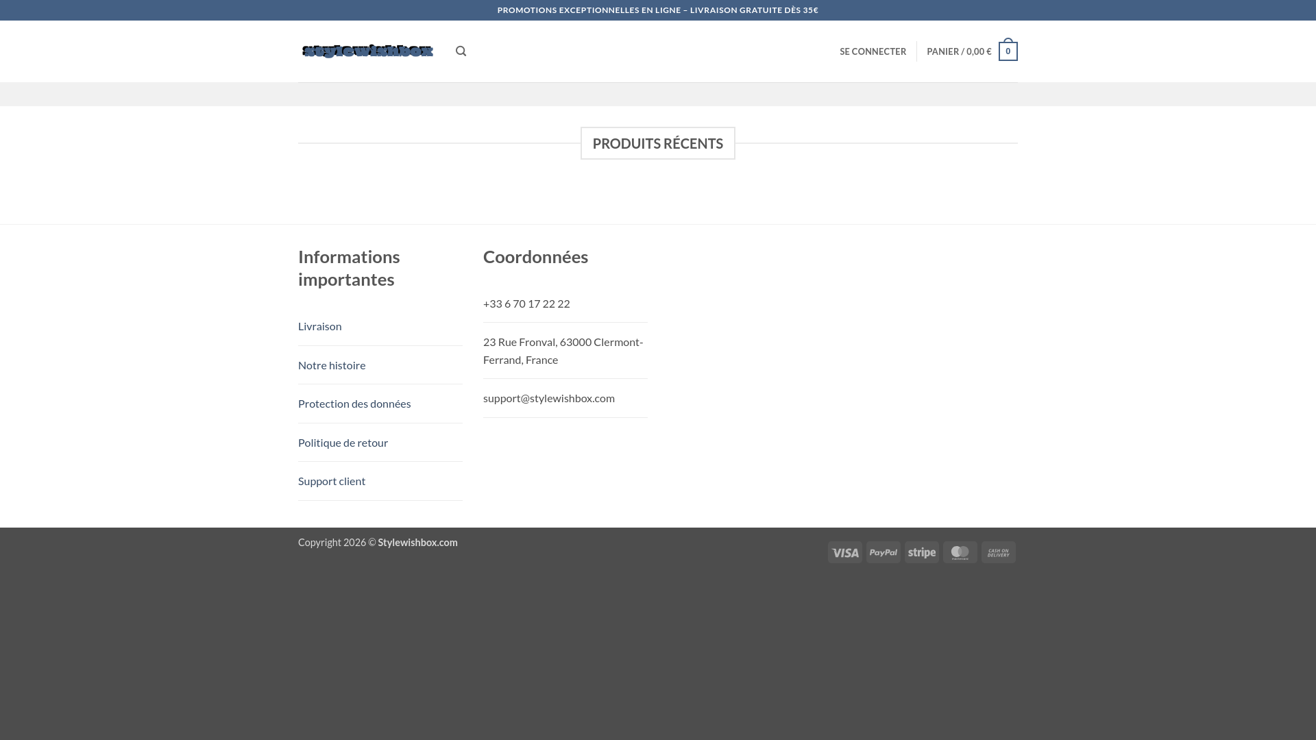 website screenshot of https://stylewishbox.com/