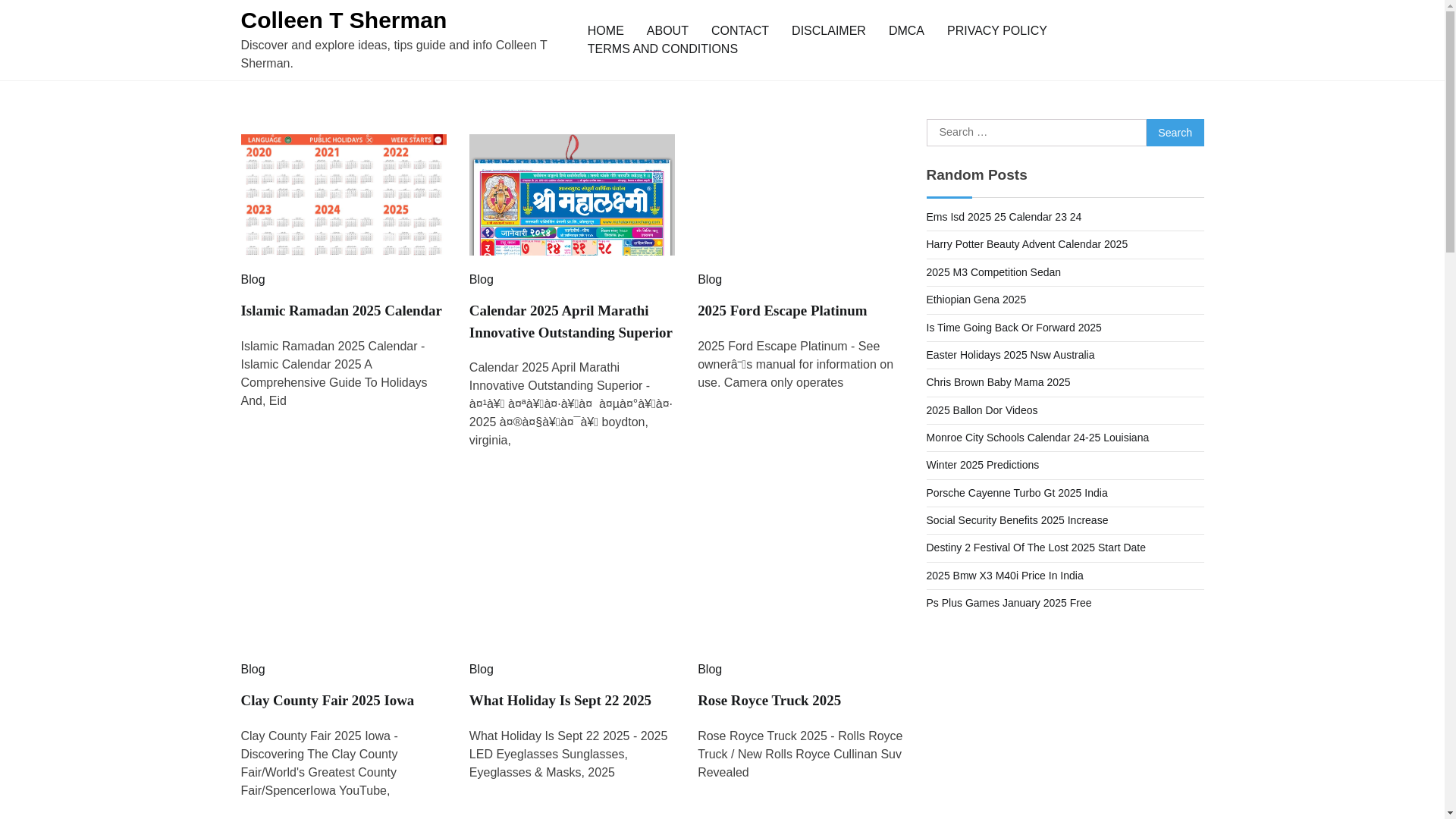 website screenshot of https://colleentshermanc.pages.dev/