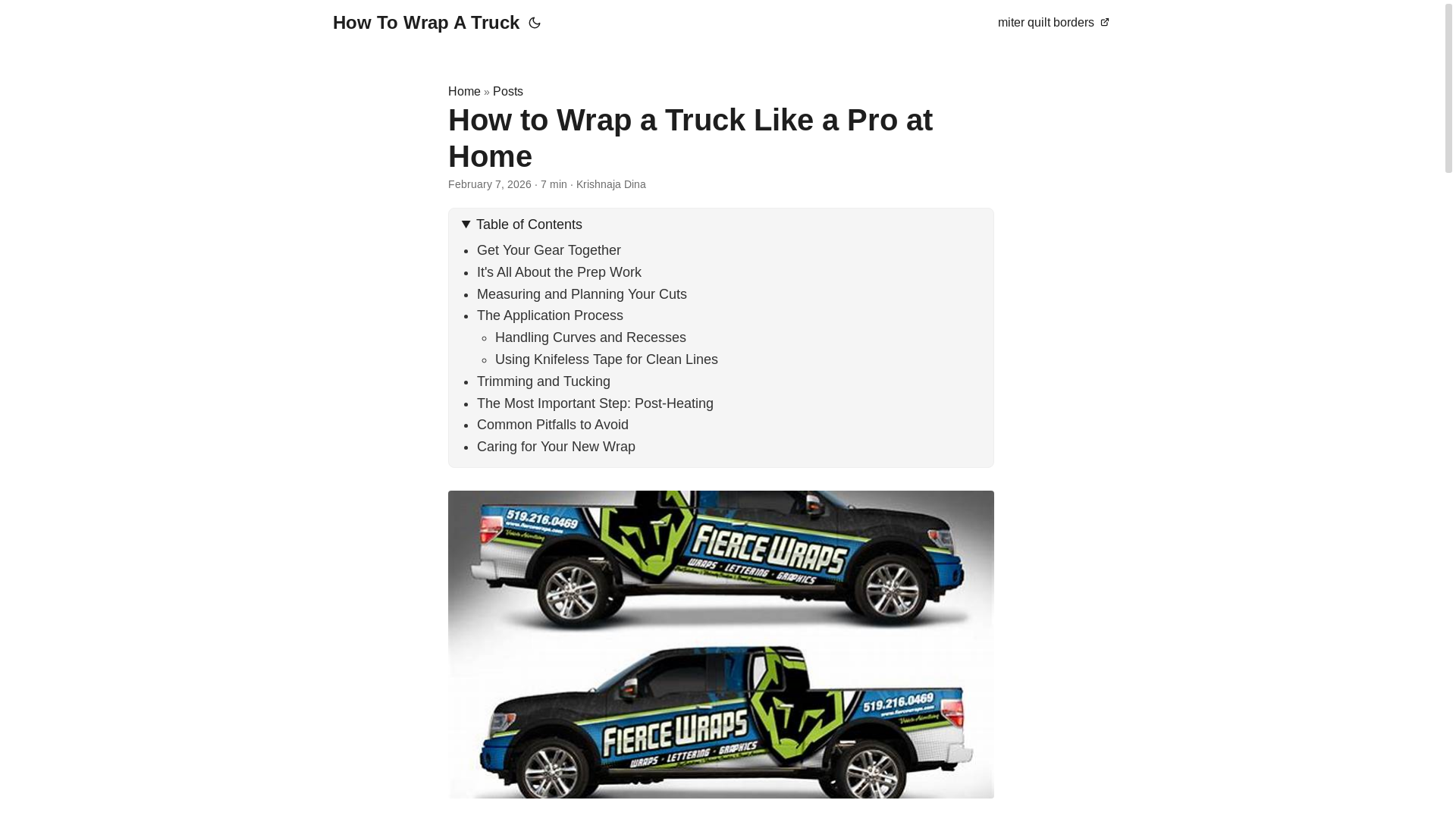 website screenshot of https://how-to-wrap-a-truck.pages.dev/
