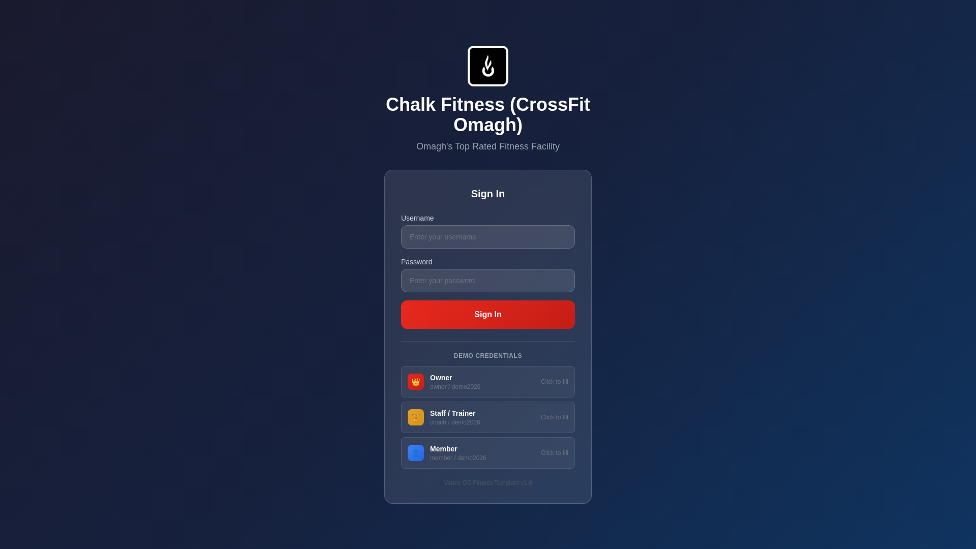 website screenshot of https://chalk-fitness.pages.dev/