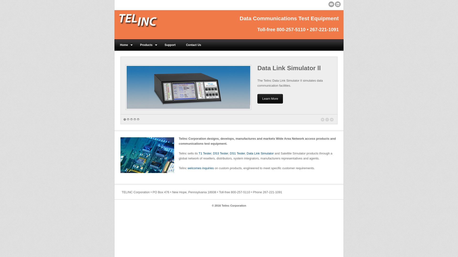 website screenshot of https://www.testlink.com