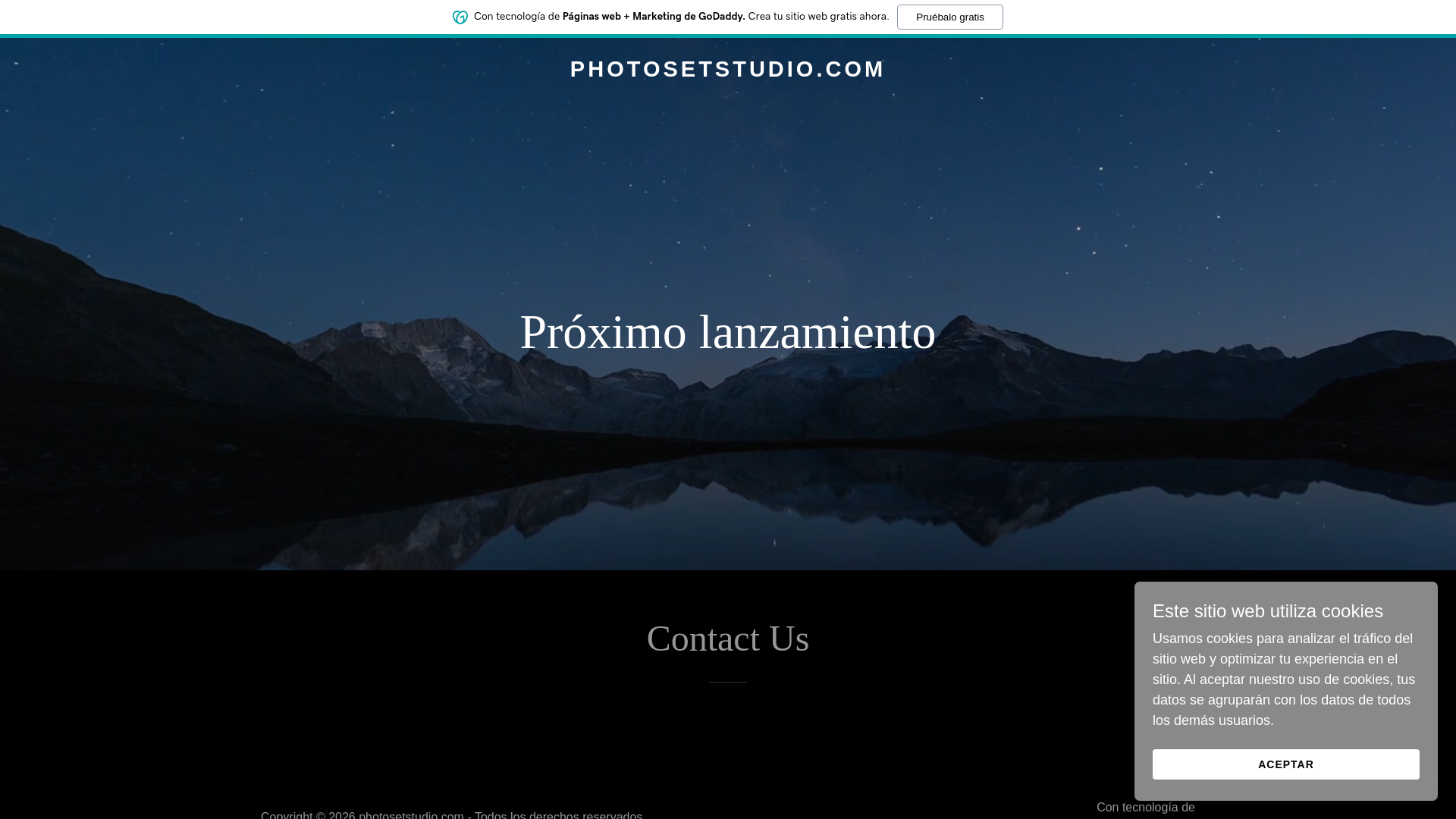 website screenshot of https://photosetstudio.com/