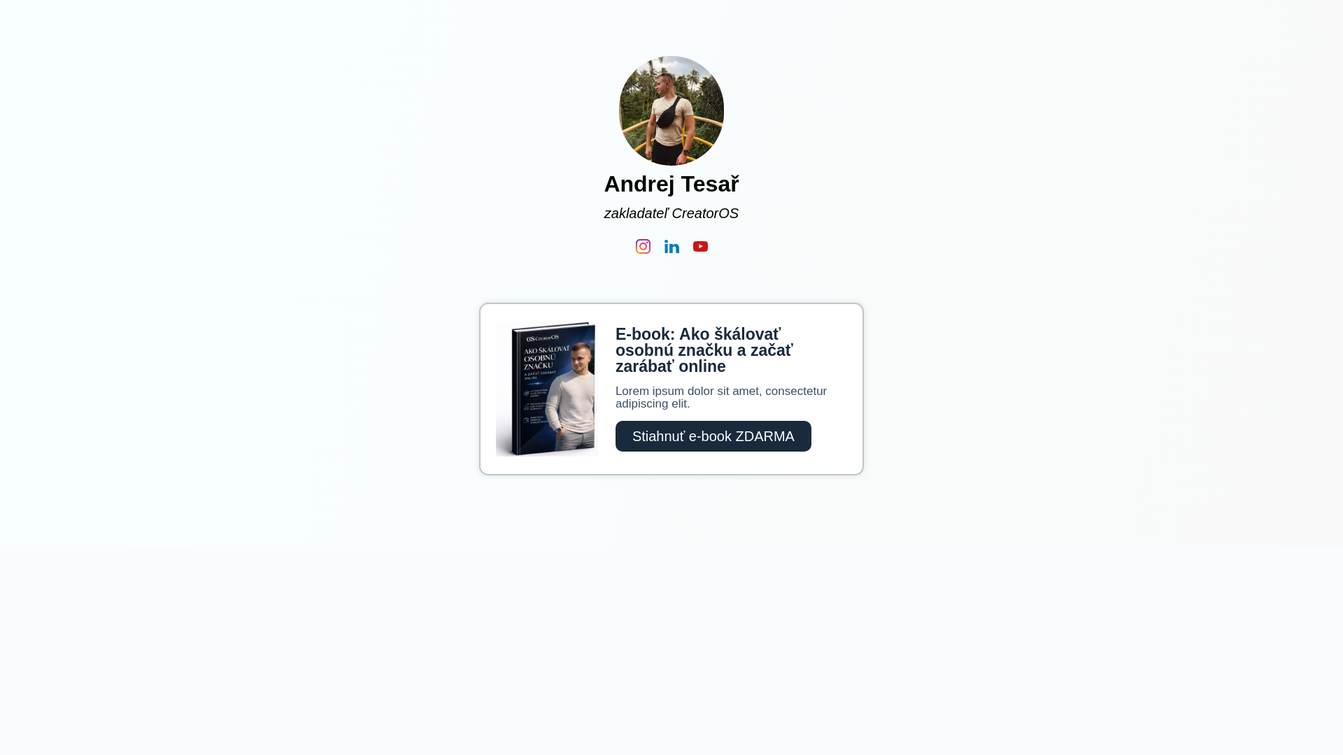 website screenshot of https://creatoros.sk/