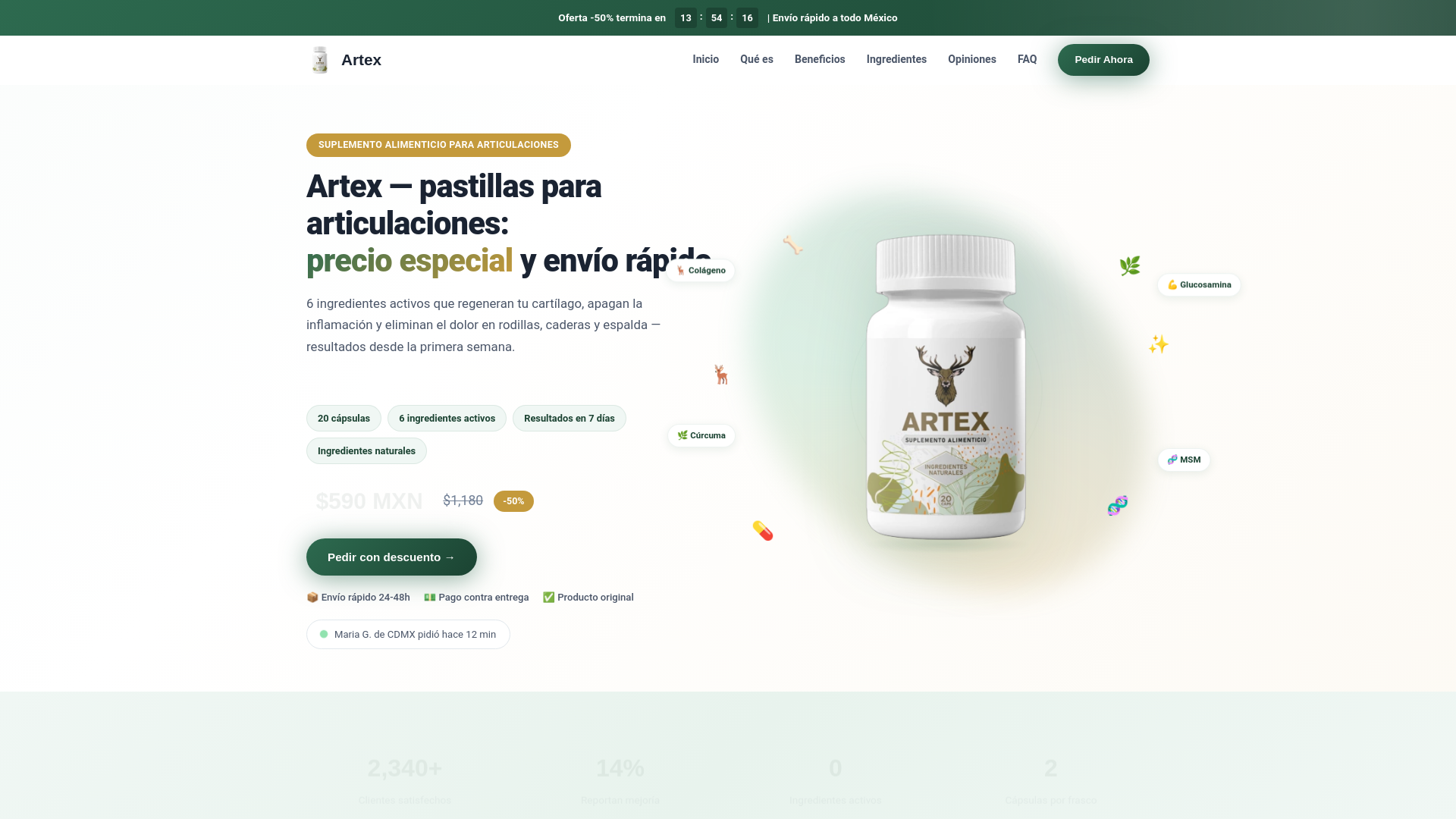 website screenshot of https://artex-org-mx.pages.dev/