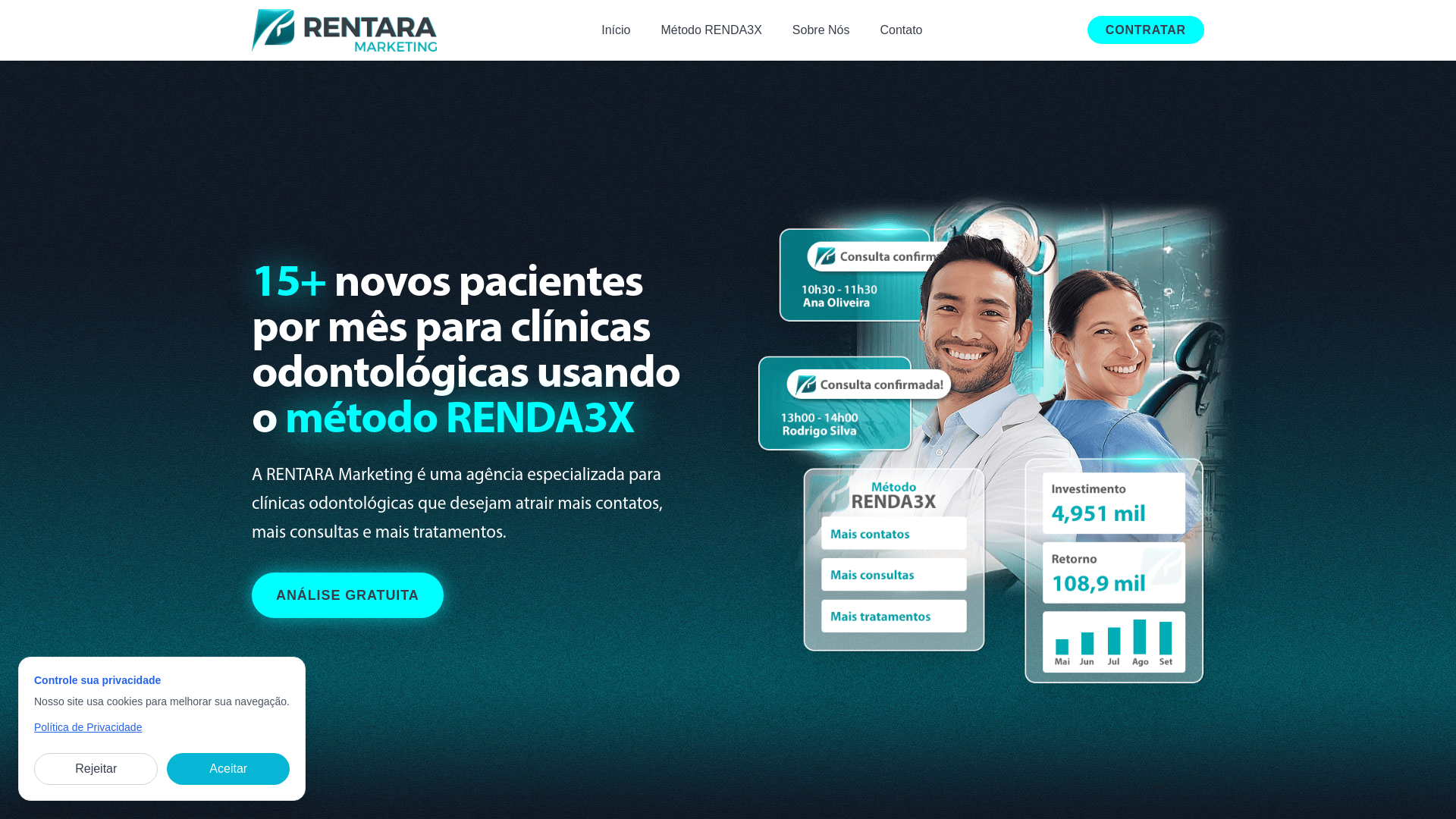 website screenshot of https://rentara.com.br/
