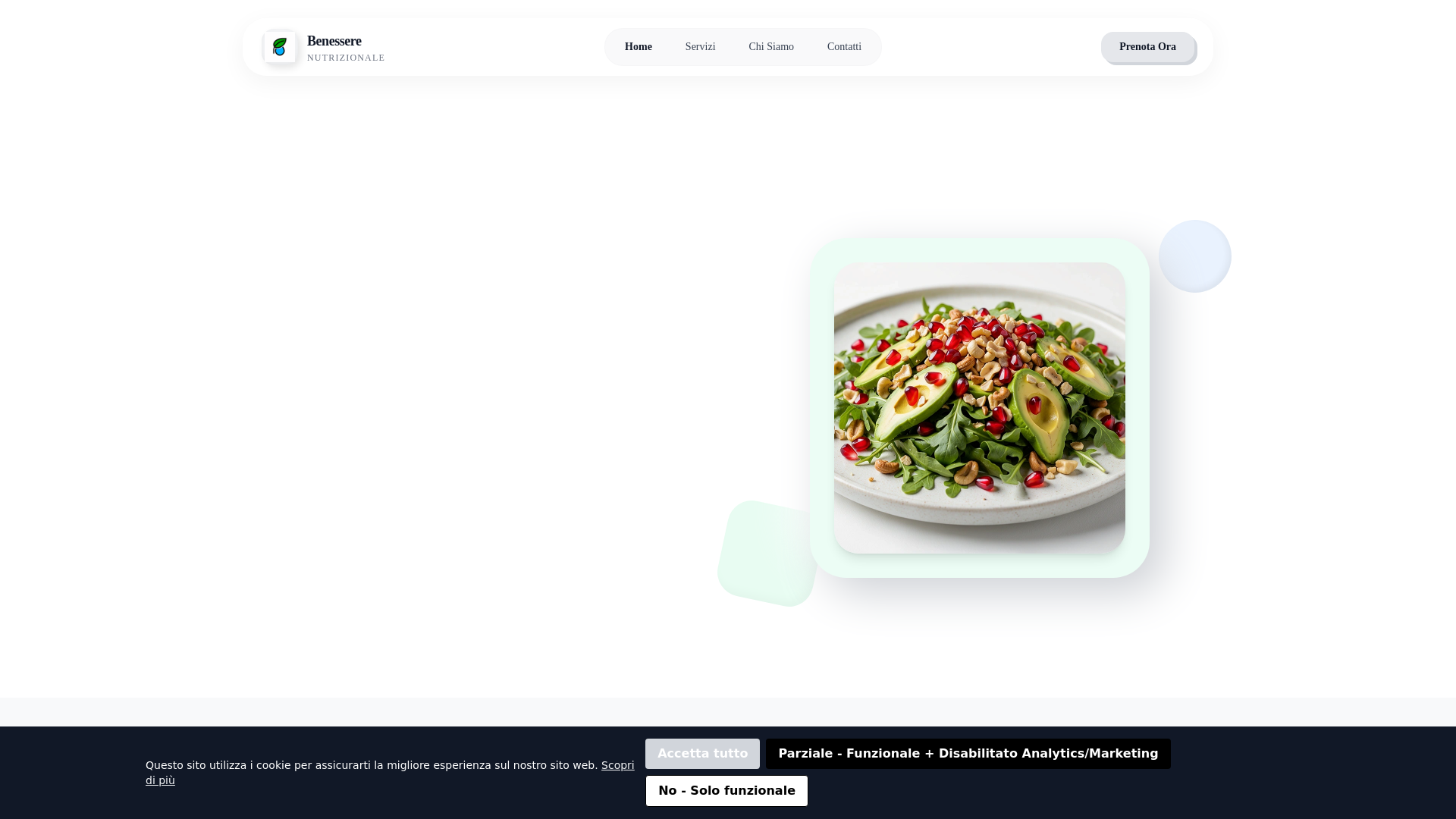 website screenshot of https://benesserenutrizionalat.info
