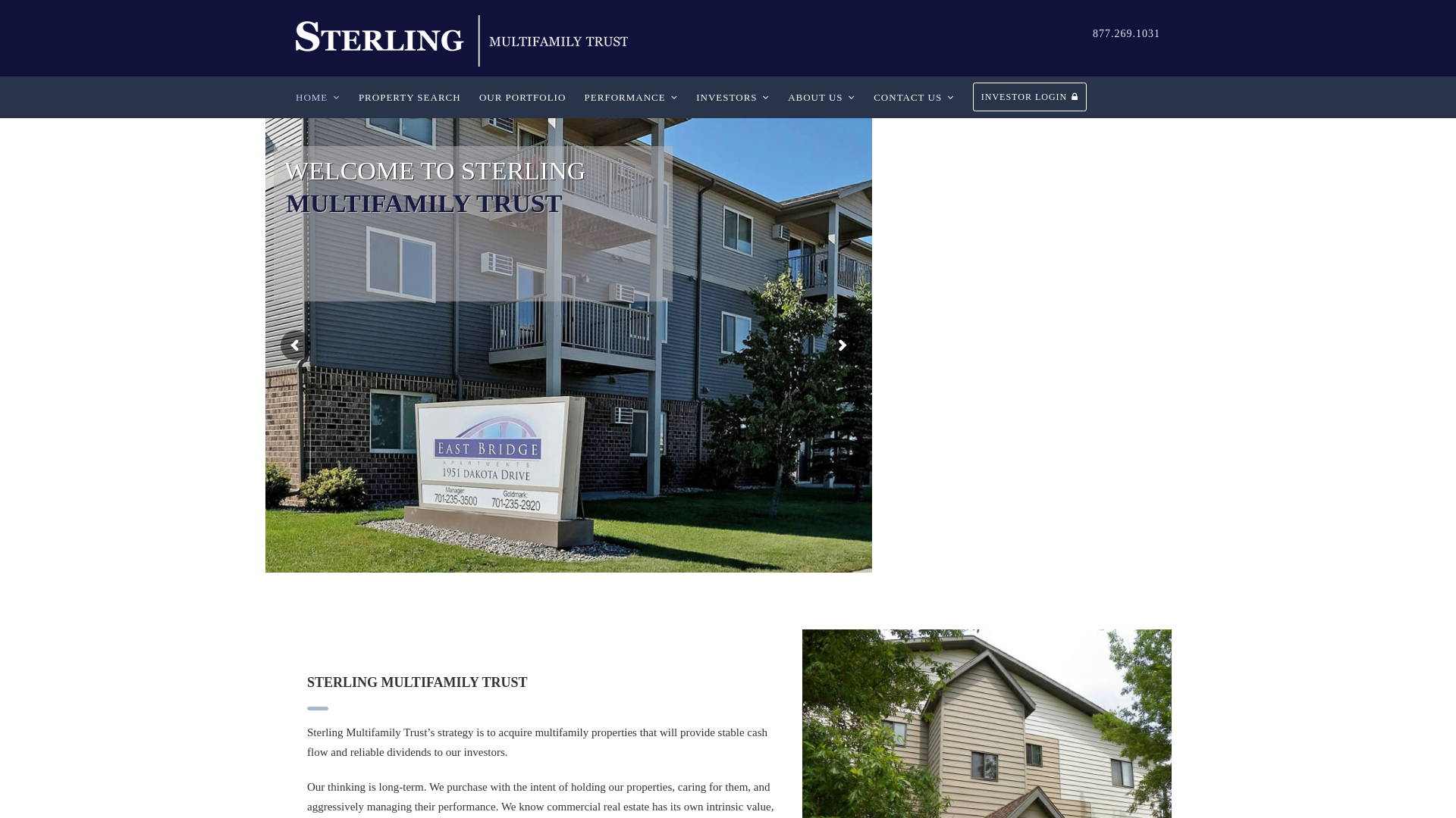 website screenshot of https://trustmarkholdings.com