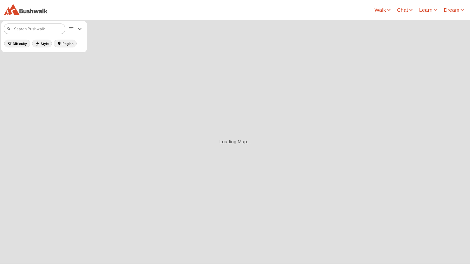website screenshot of https://bushwalk.pages.dev/