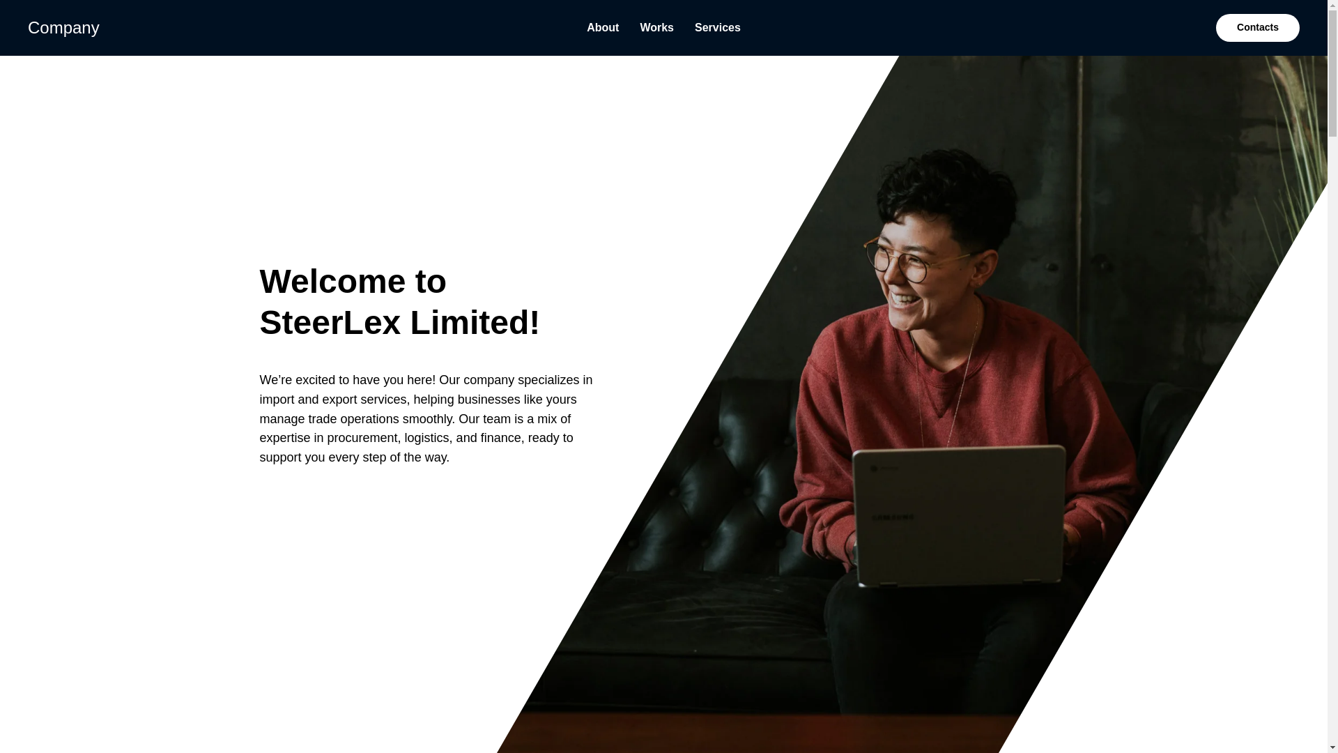 website screenshot of https://steelrexlimited.com/