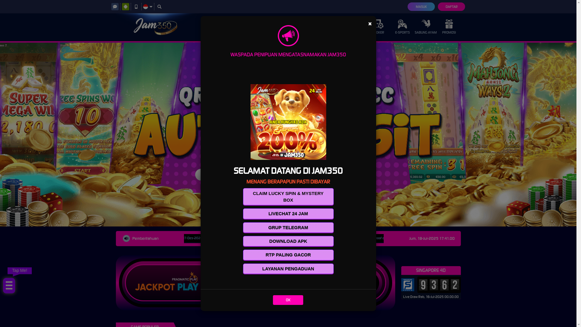 website screenshot of https://jam350cuann.xyz/