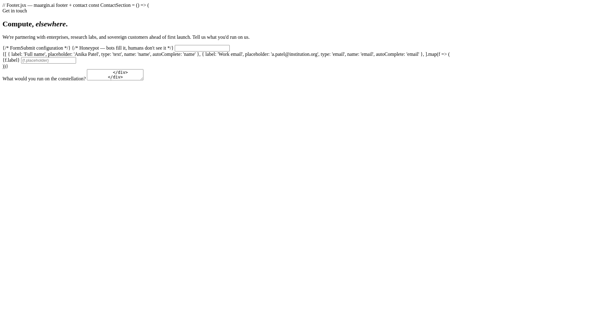 website screenshot of https://maargin.ai/