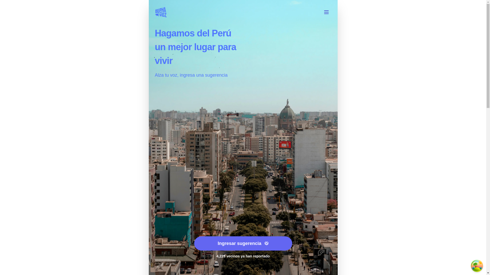 website screenshot of https://buenavoz-reports.pages.dev/