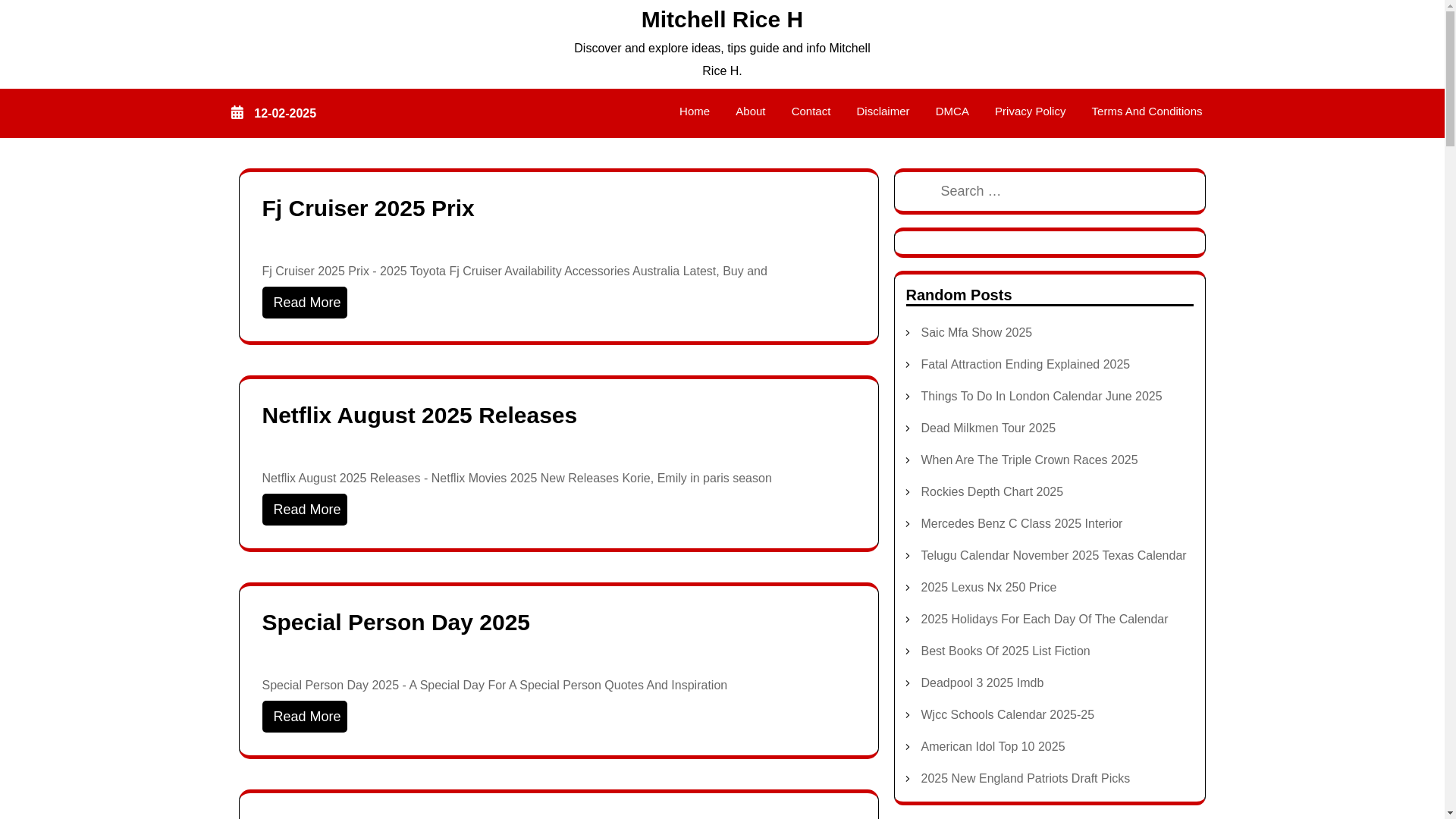 website screenshot of https://mitchellriceh.pages.dev/