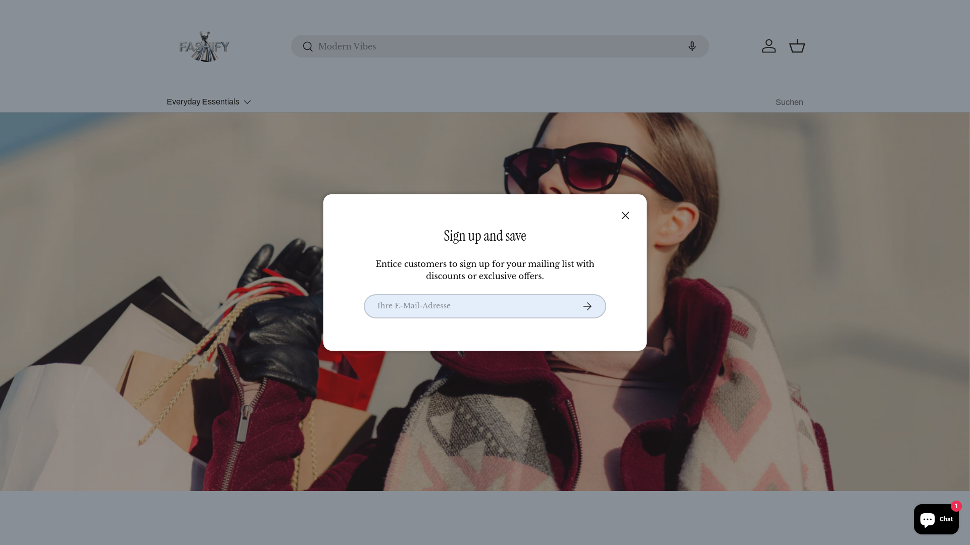 website screenshot of https://www.fashify.com.co/