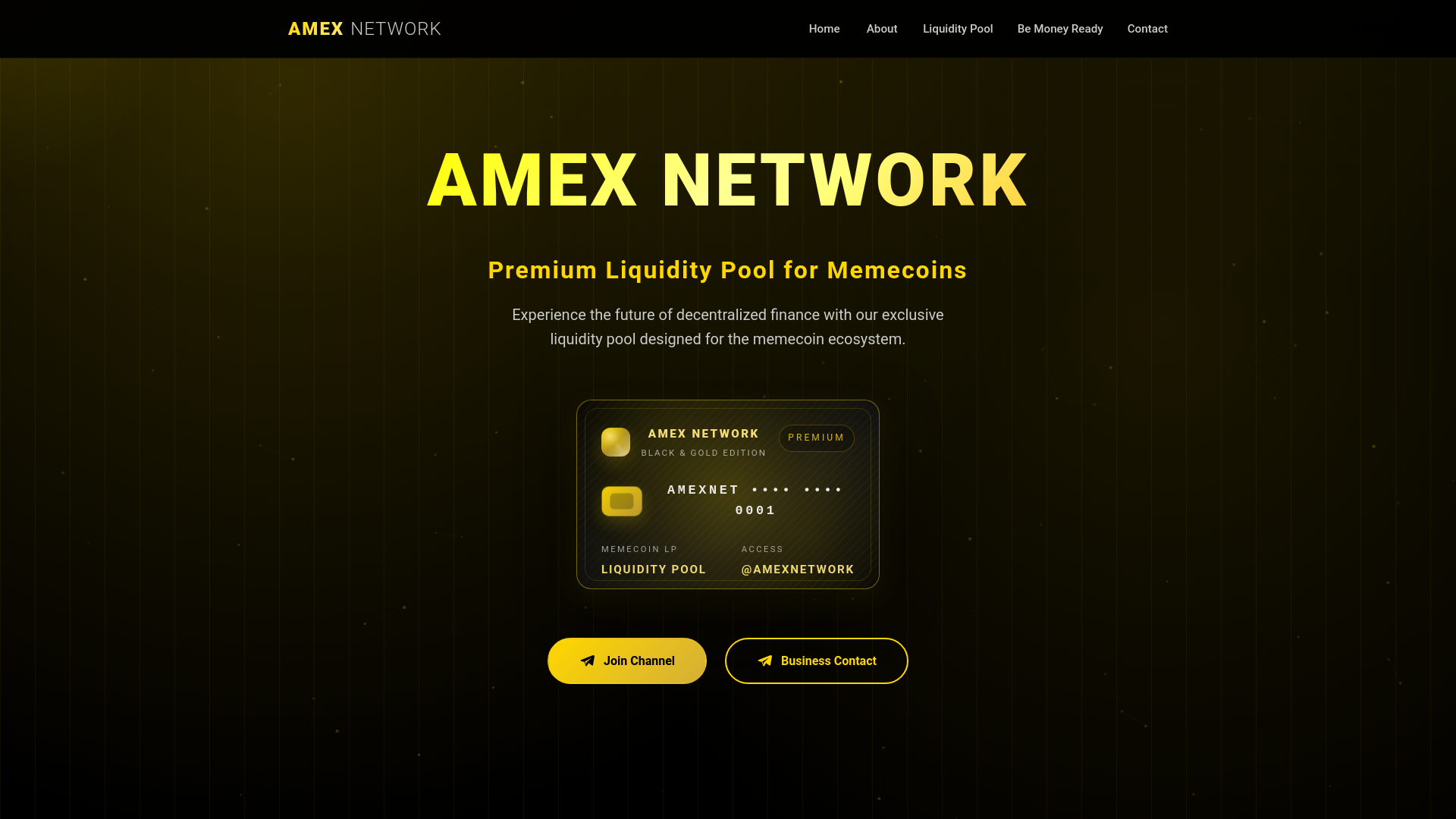 website screenshot of https://amexnet.work/