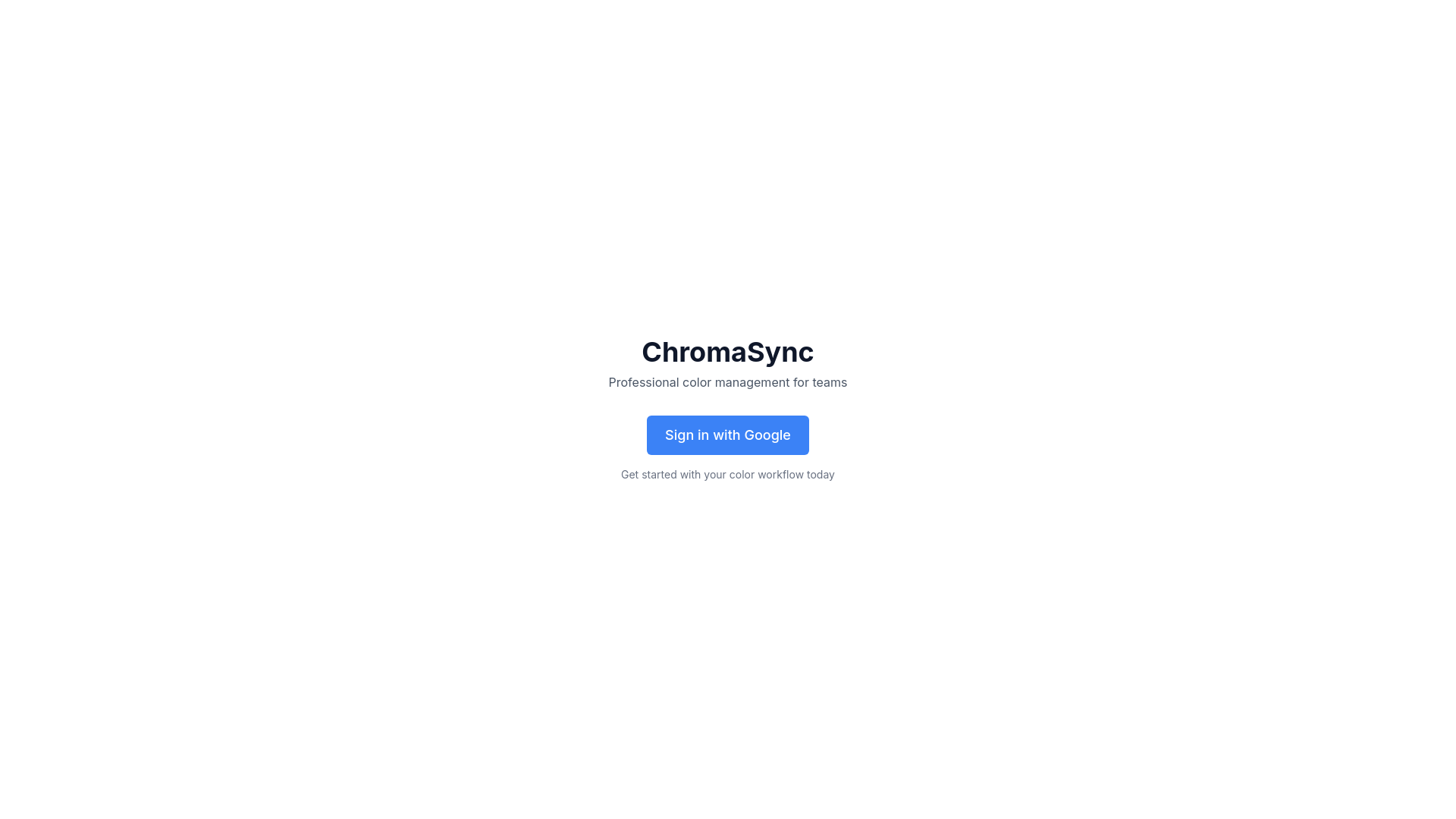website screenshot of https://chromasync-webapp-production.pages.dev/
