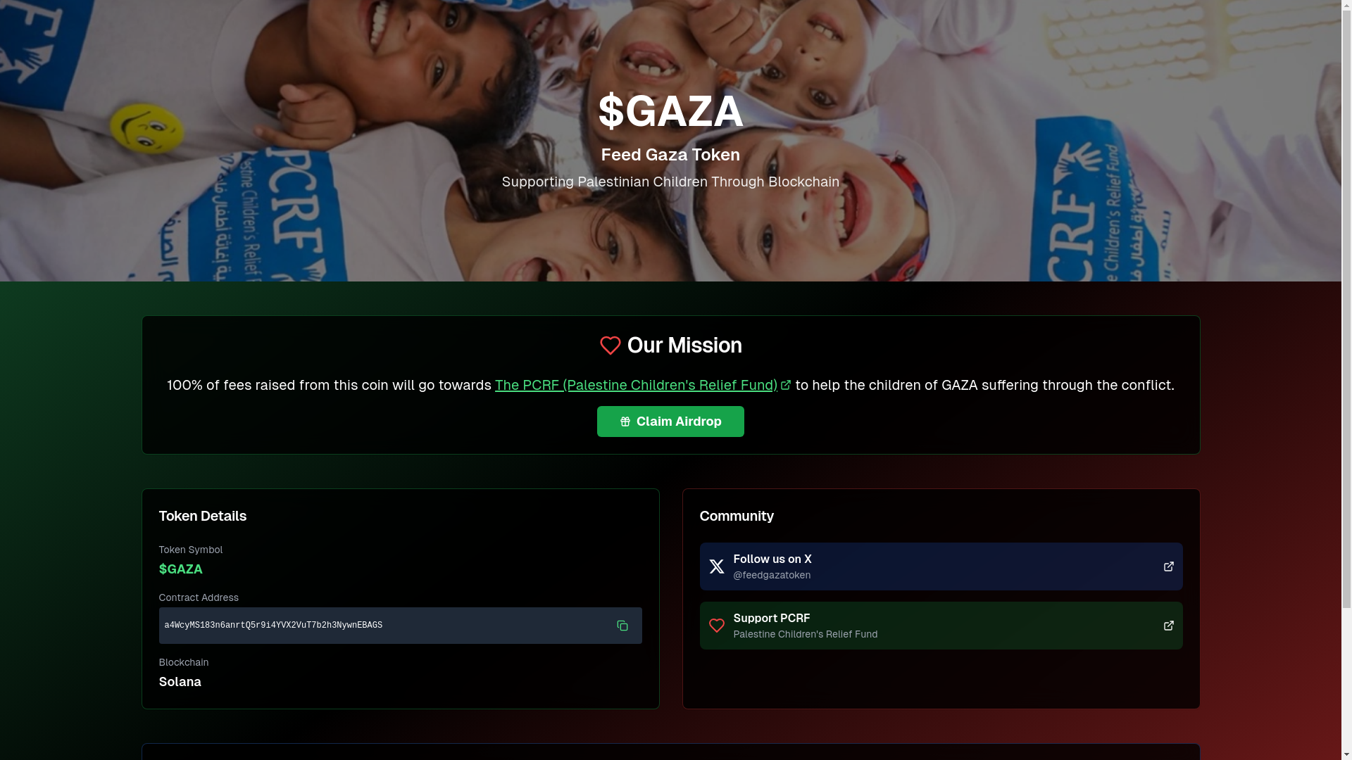 website screenshot of https://feedgazatoken.pages.dev/