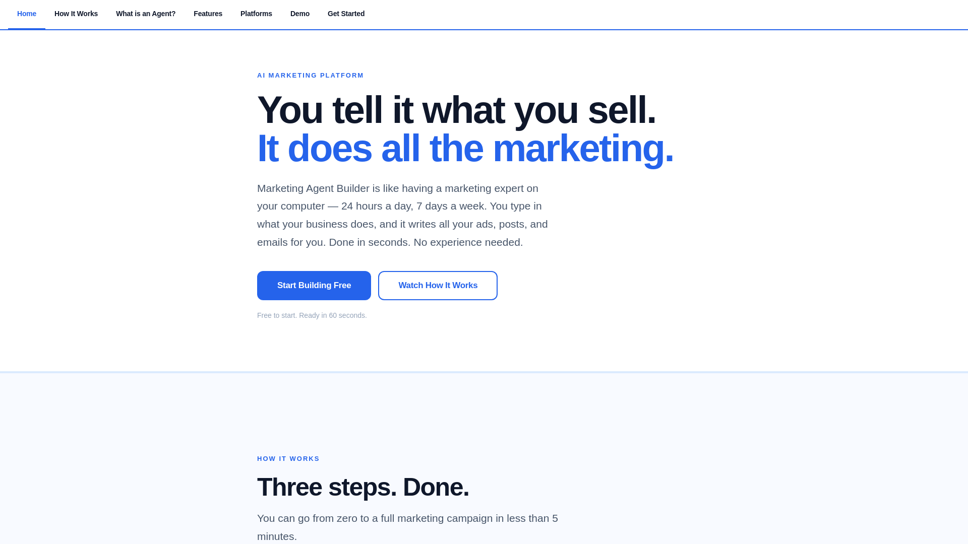 website screenshot of https://marketingagentbuilder.com/