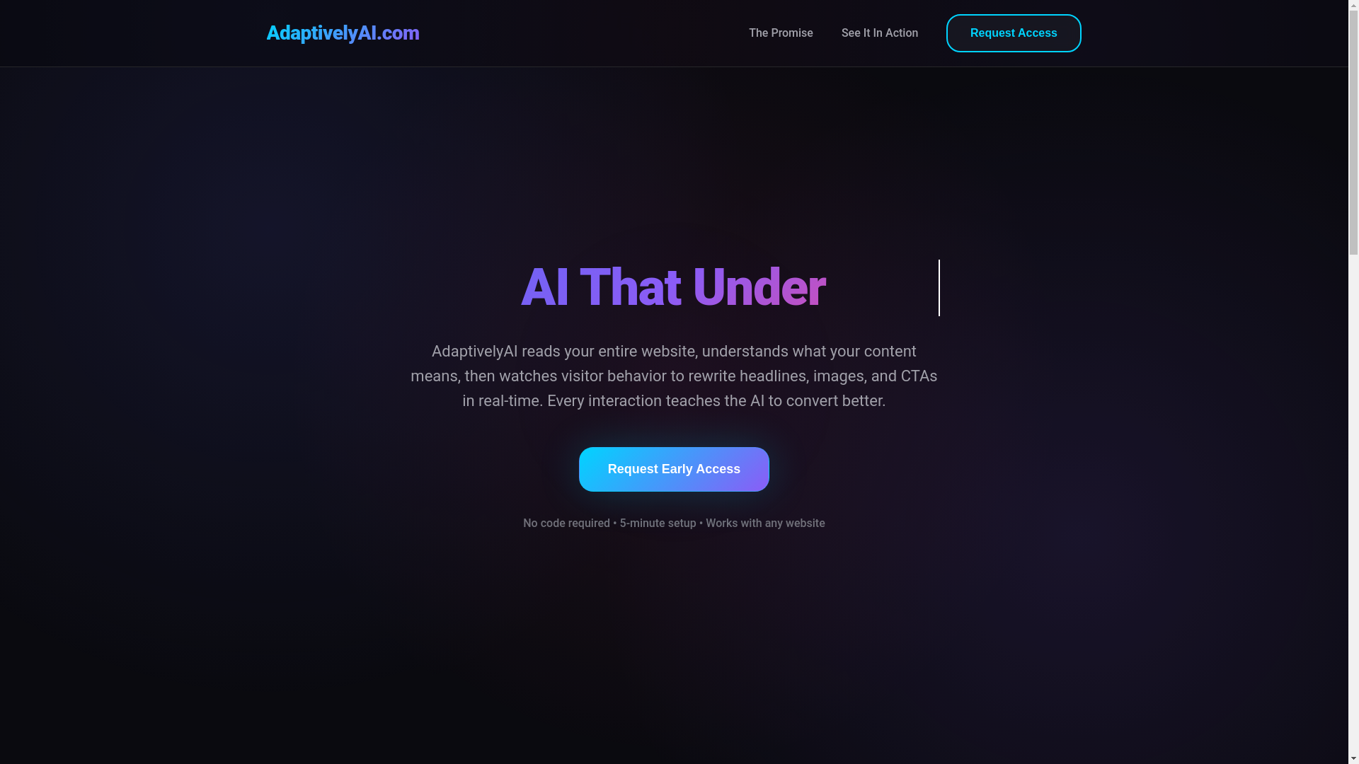 website screenshot of https://adaptivelyai.pages.dev/